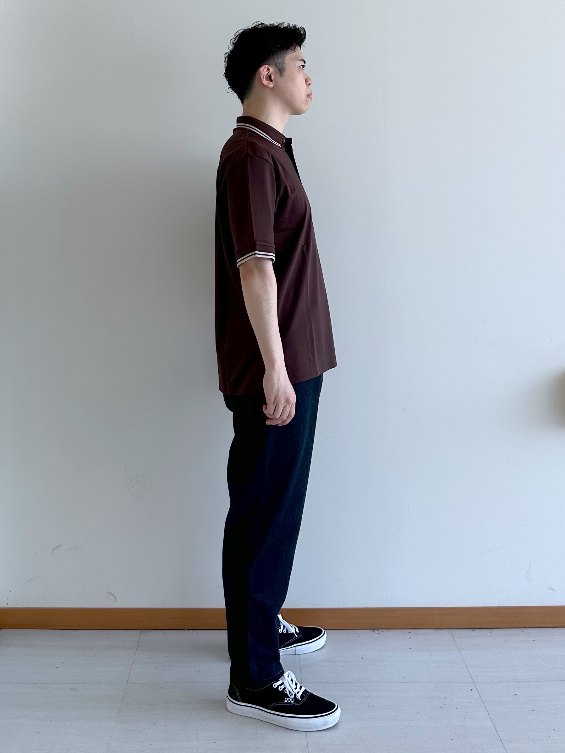 イッシーさんの「TAKEO KIKUCHI｜【BOWLER HAT LABEL】アイスクリアコットン ボーラーハットウォーカー ポロシャツ」を使ったコーディネート