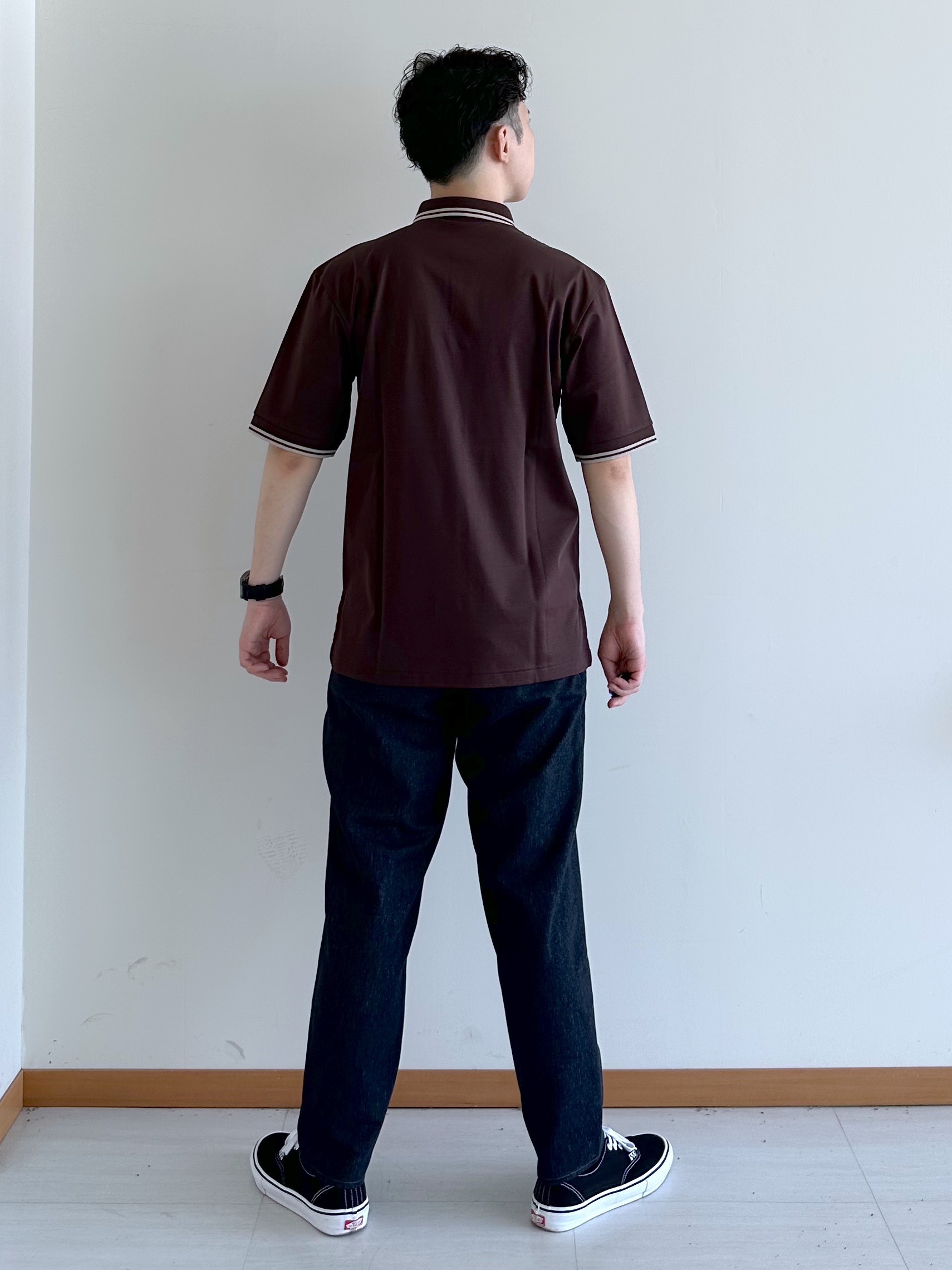 イッシーさんの「TAKEO KIKUCHI｜【BOWLER HAT LABEL】アイスクリアコットン ボーラーハットウォーカー ポロシャツ」を使ったコーディネート