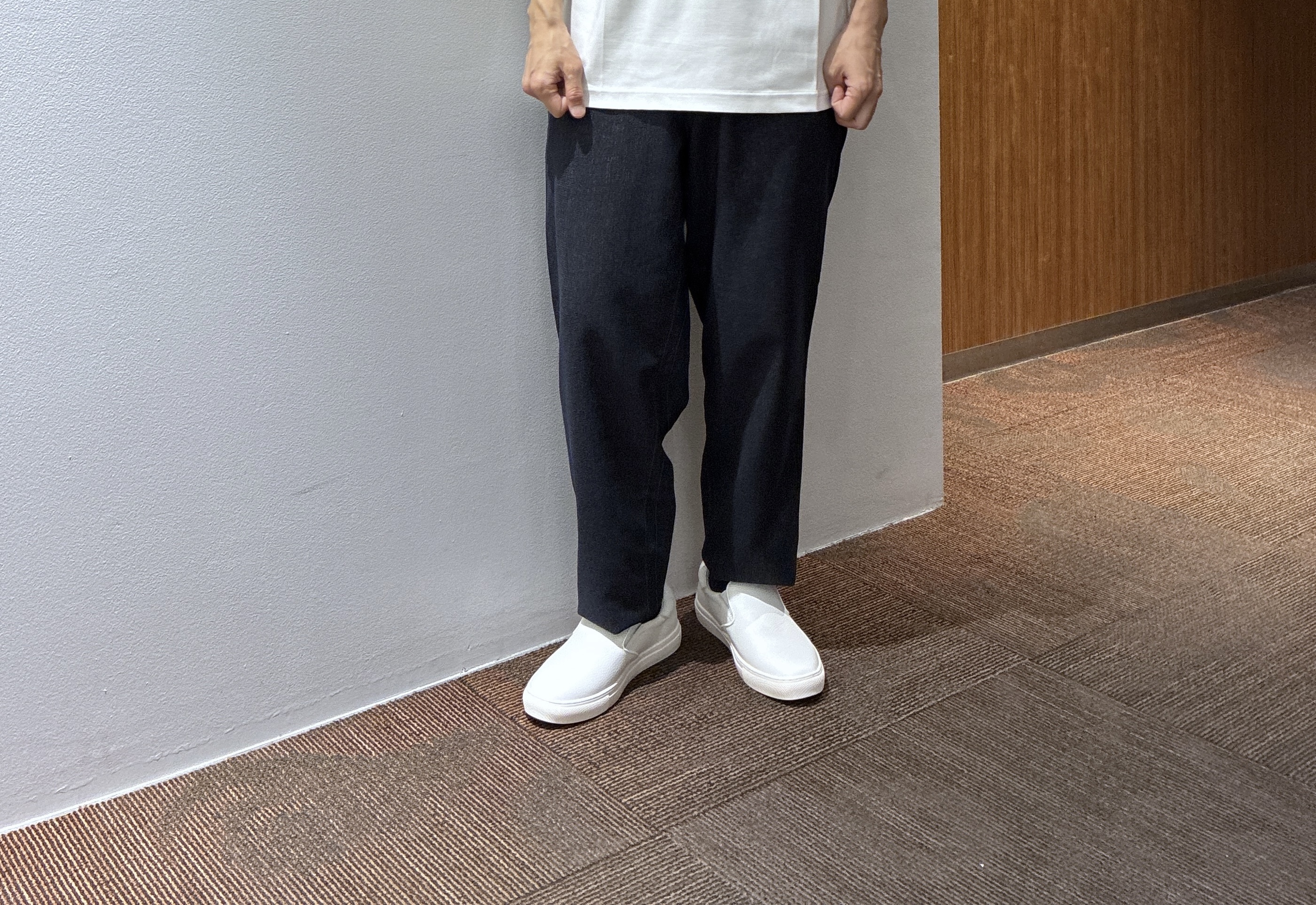 わいずみさんの「TAKEO KIKUCHI｜【通気性】トリコットサッカー オープンカラー シャツ」を使ったコーディネート
