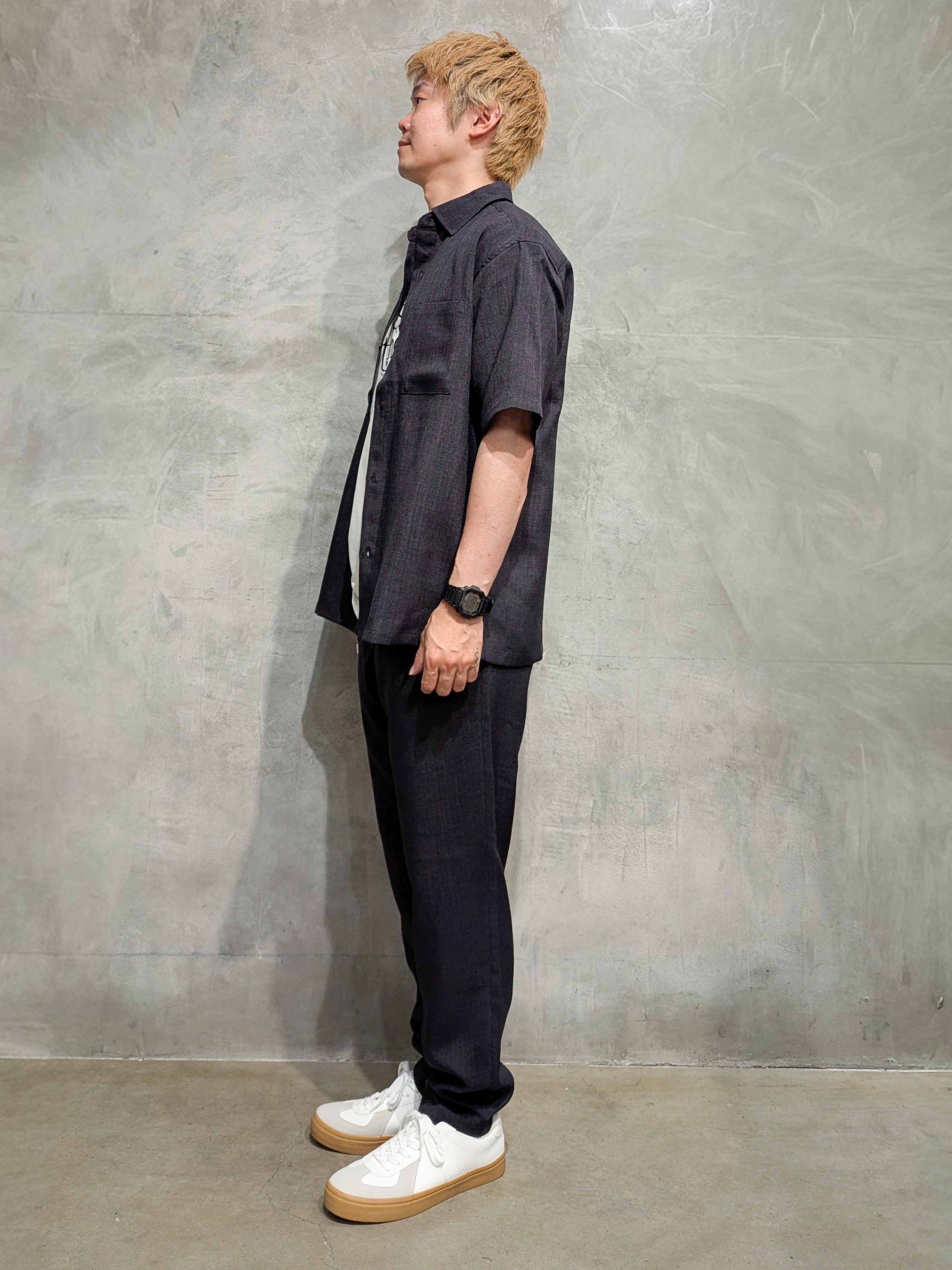 daiさんの「THE SHOP TK｜【LINO FINE】 リネンライク半袖シャツ UVカット／イージーケア／吸水速乾／洗濯機OK／セッ」を使ったコーディネート