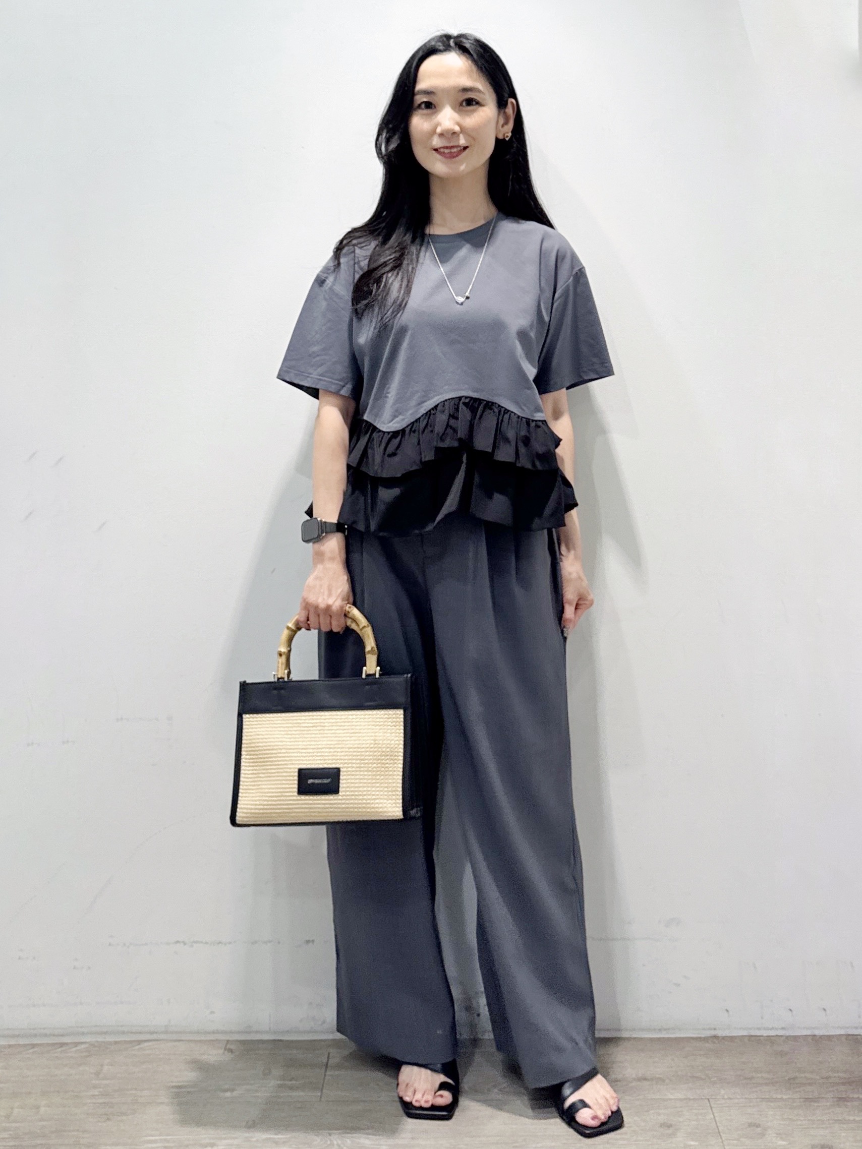 yuicciさんの「OPAQUE.CLIP｜メッシュテーラードジャケット【洗濯機OK】」を使ったコーディネート