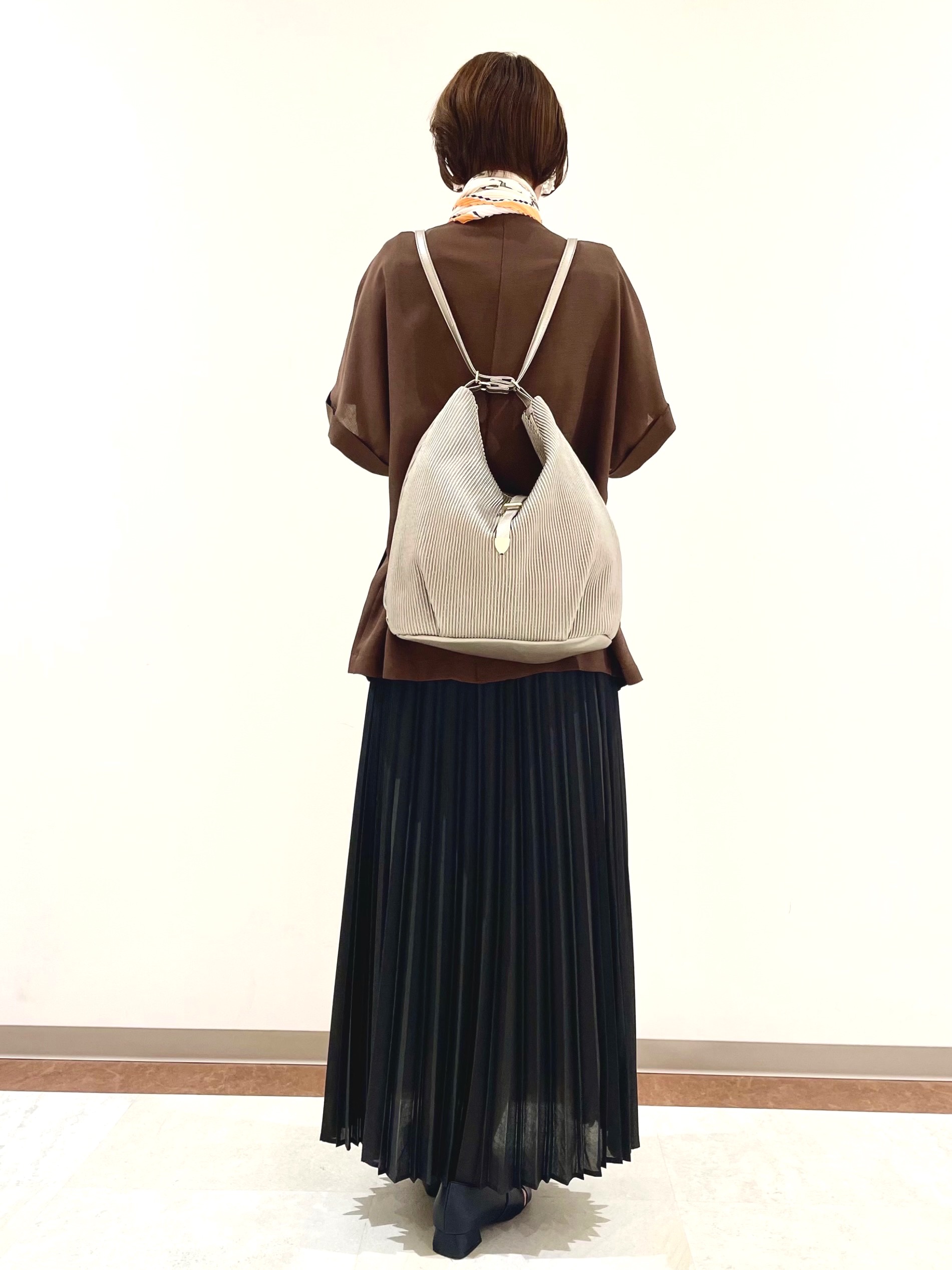ちいはちさんの「grove｜【洗濯機OK・ひんやり/SETUP可】シワになりにくいハーフスリーブジャケット」を使ったコーディネート
