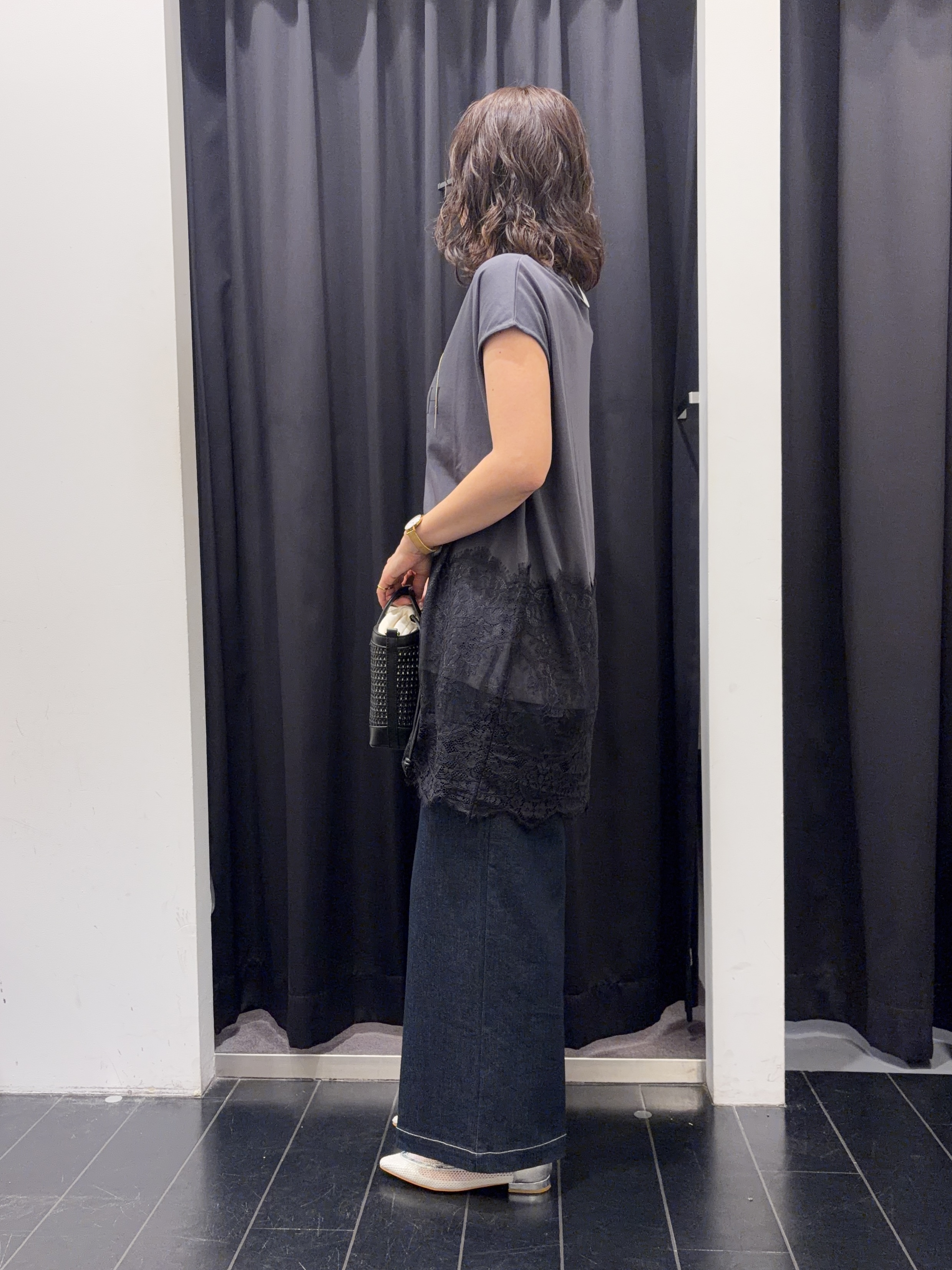 いちさんの「THE SHOP TK｜【夏の通勤スタイルに】涼やかな着心地 麻調ダブルブレストジャケット」を使ったコーディネート