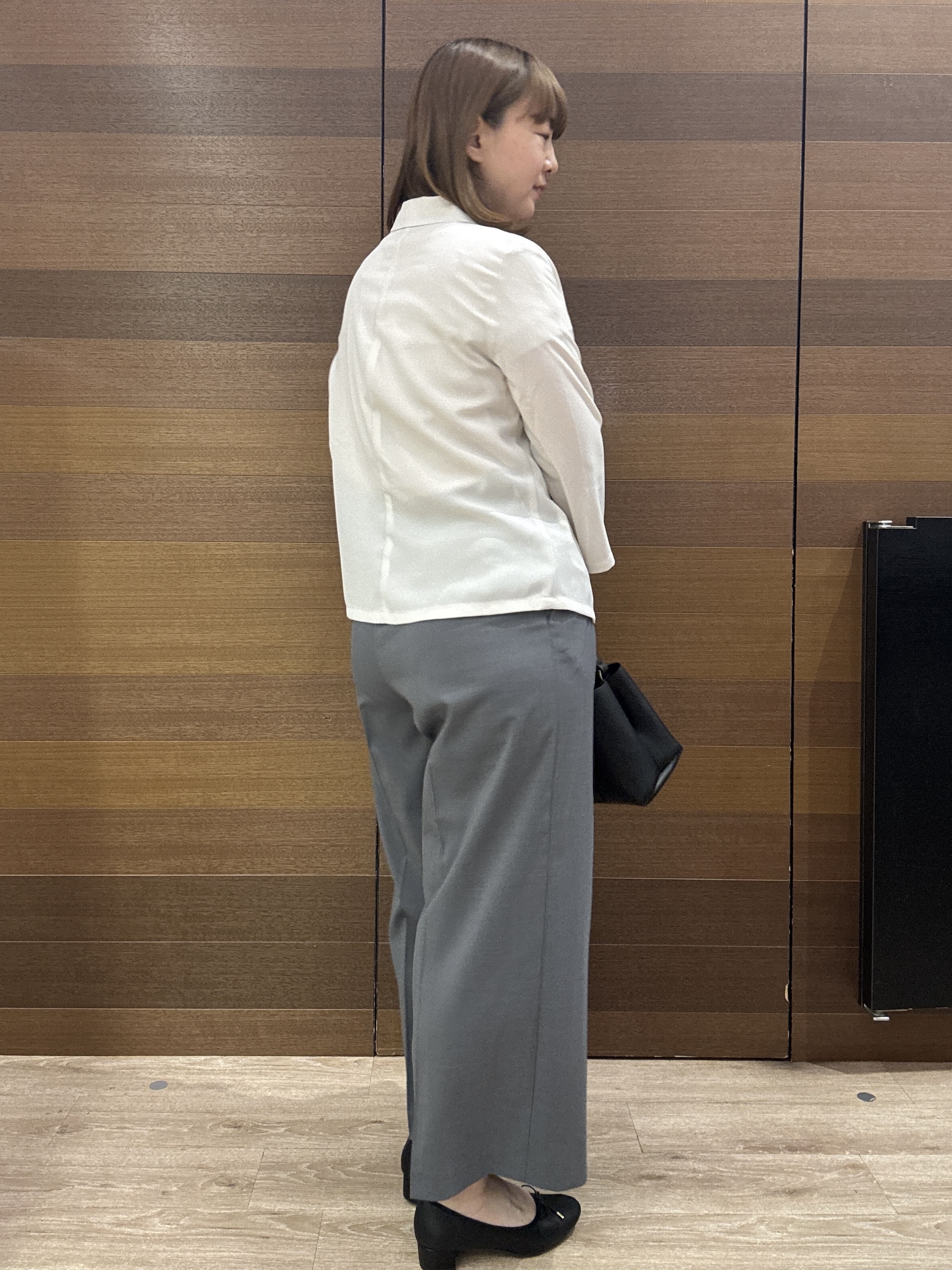yumeさんの「OPAQUE.CLIP｜【接触冷感／防シワ】ひんやり7分袖テーラードジャケット《洗濯機OK》」を使ったコーディネート