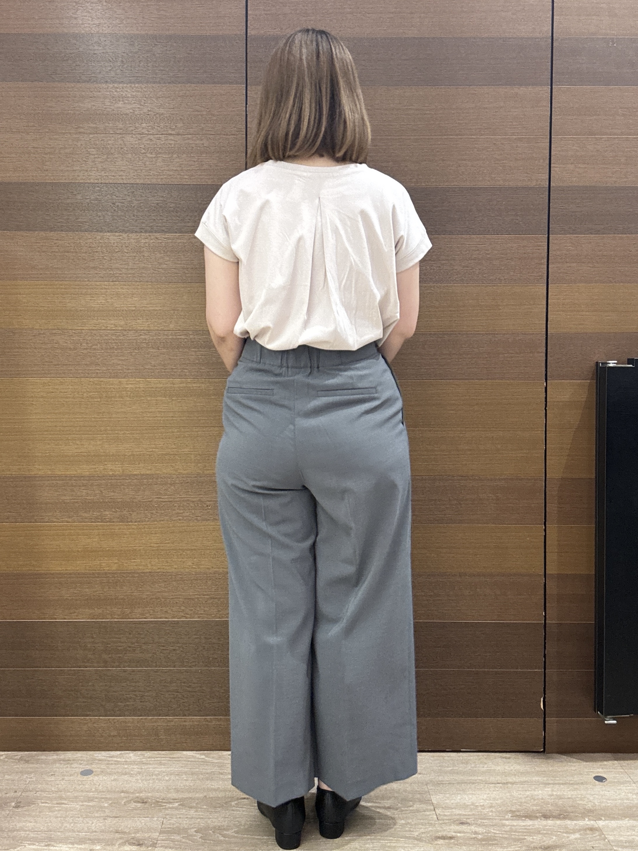 yumeさんの「OPAQUE.CLIP｜【接触冷感／防シワ】ひんやり7分袖テーラードジャケット《洗濯機OK》」を使ったコーディネート