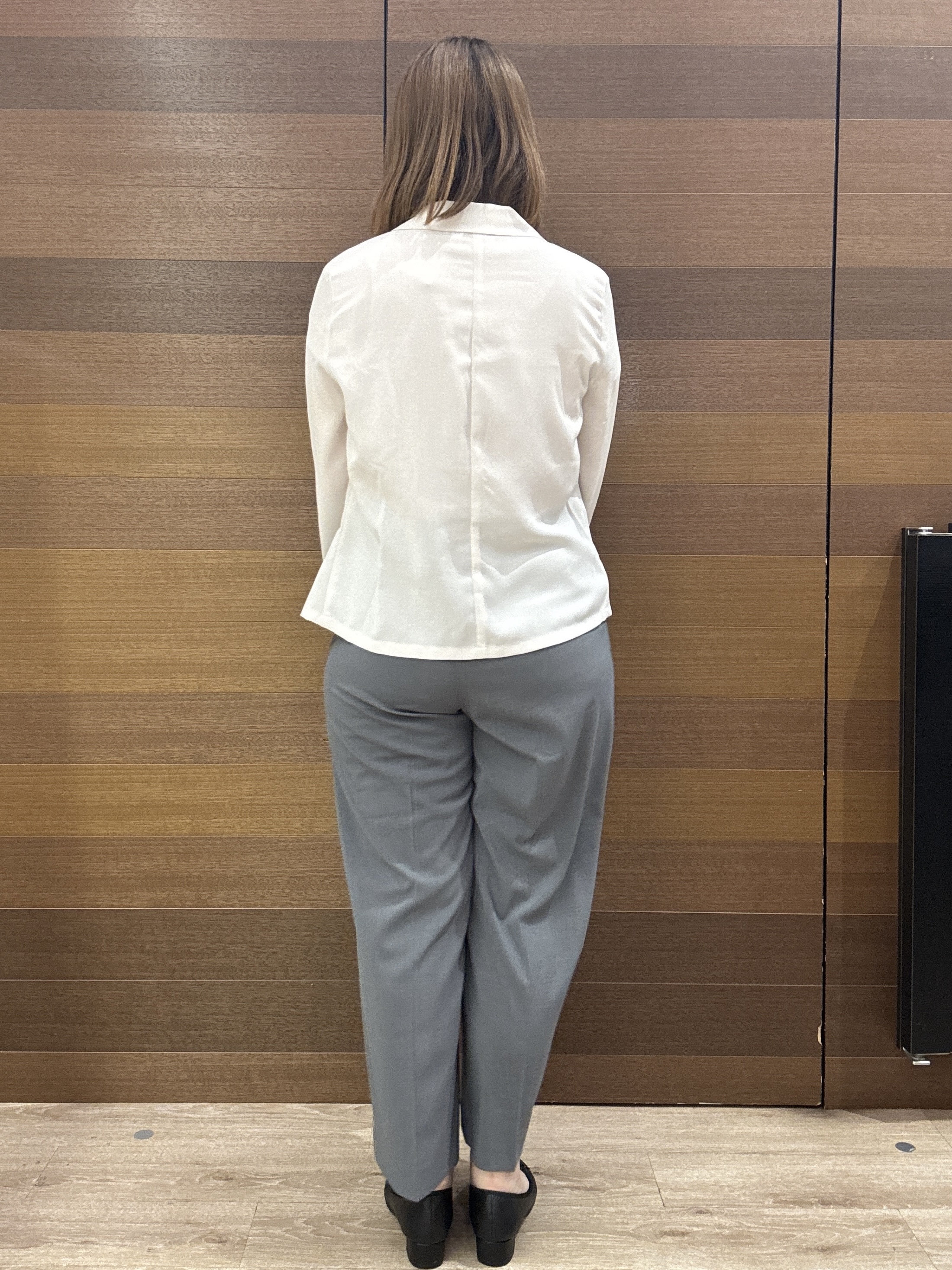 yumeさんの「OPAQUE.CLIP｜【接触冷感／防シワ】ひんやり7分袖テーラードジャケット《洗濯機OK》」を使ったコーディネート