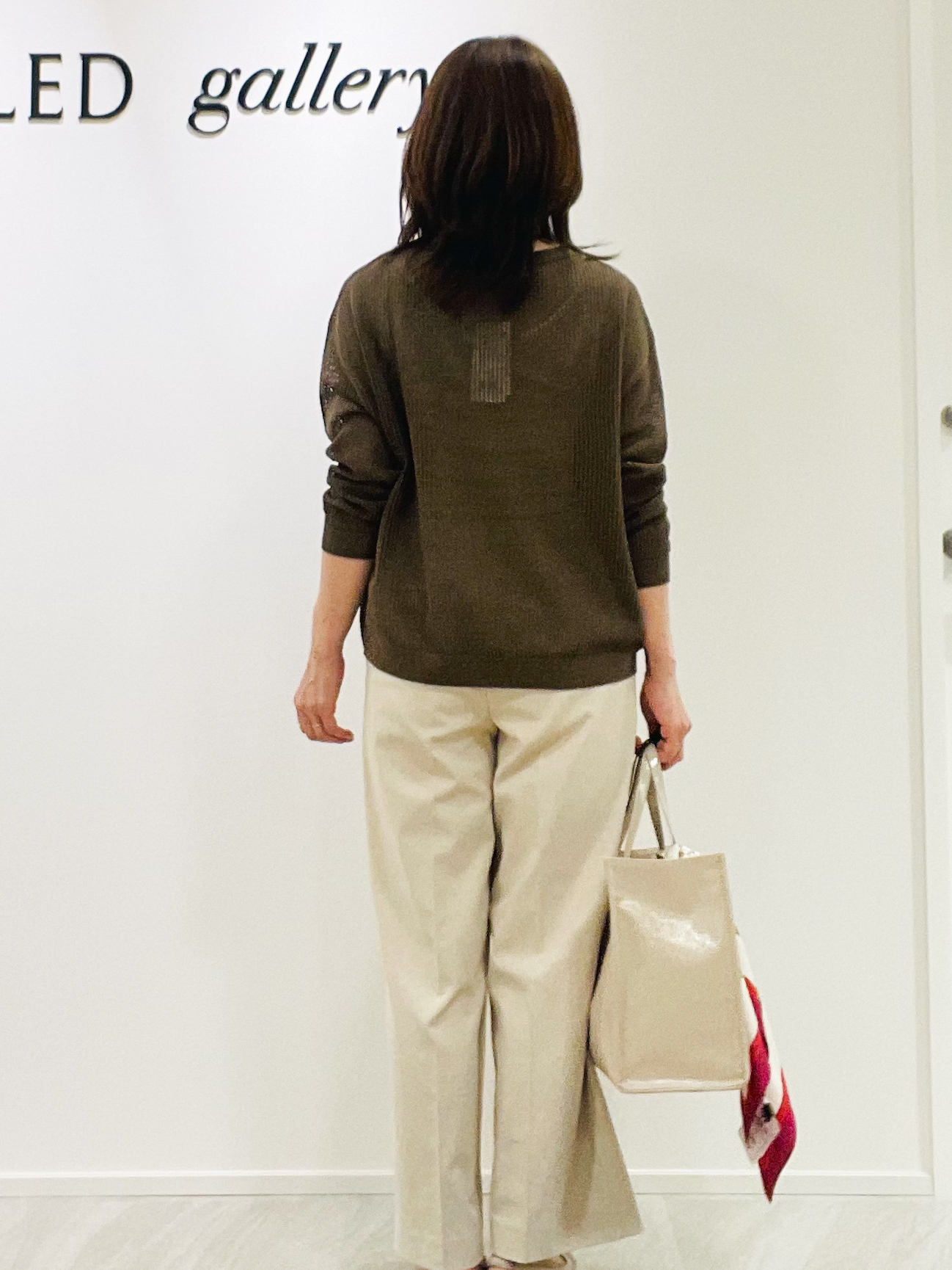 めいさんの「UNTITLED｜シアーメッシュニット」を使ったコーディネート