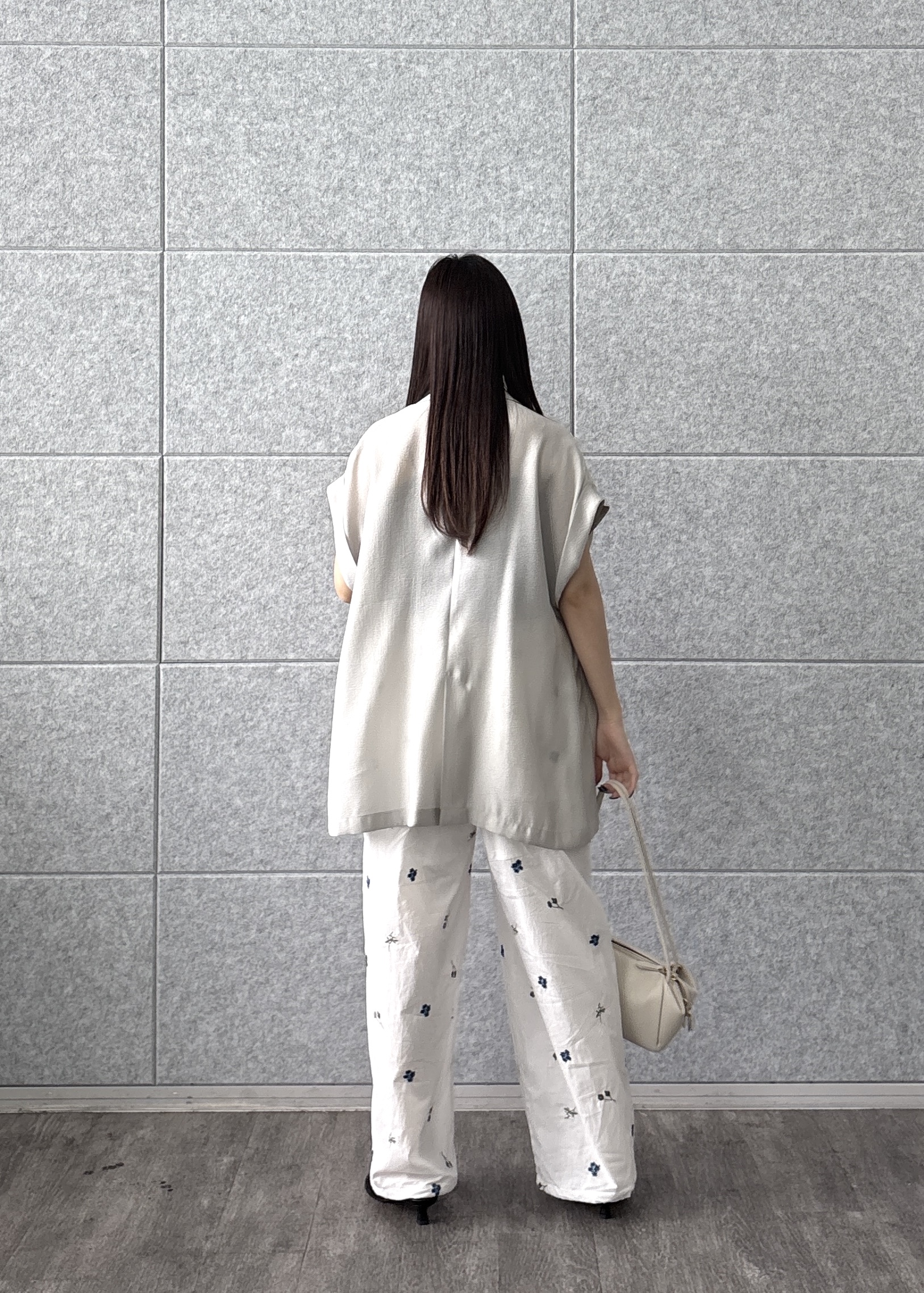 Renoさんの「INDIVI｜ワッシャーシアーダブルジャケット」を使ったコーディネート