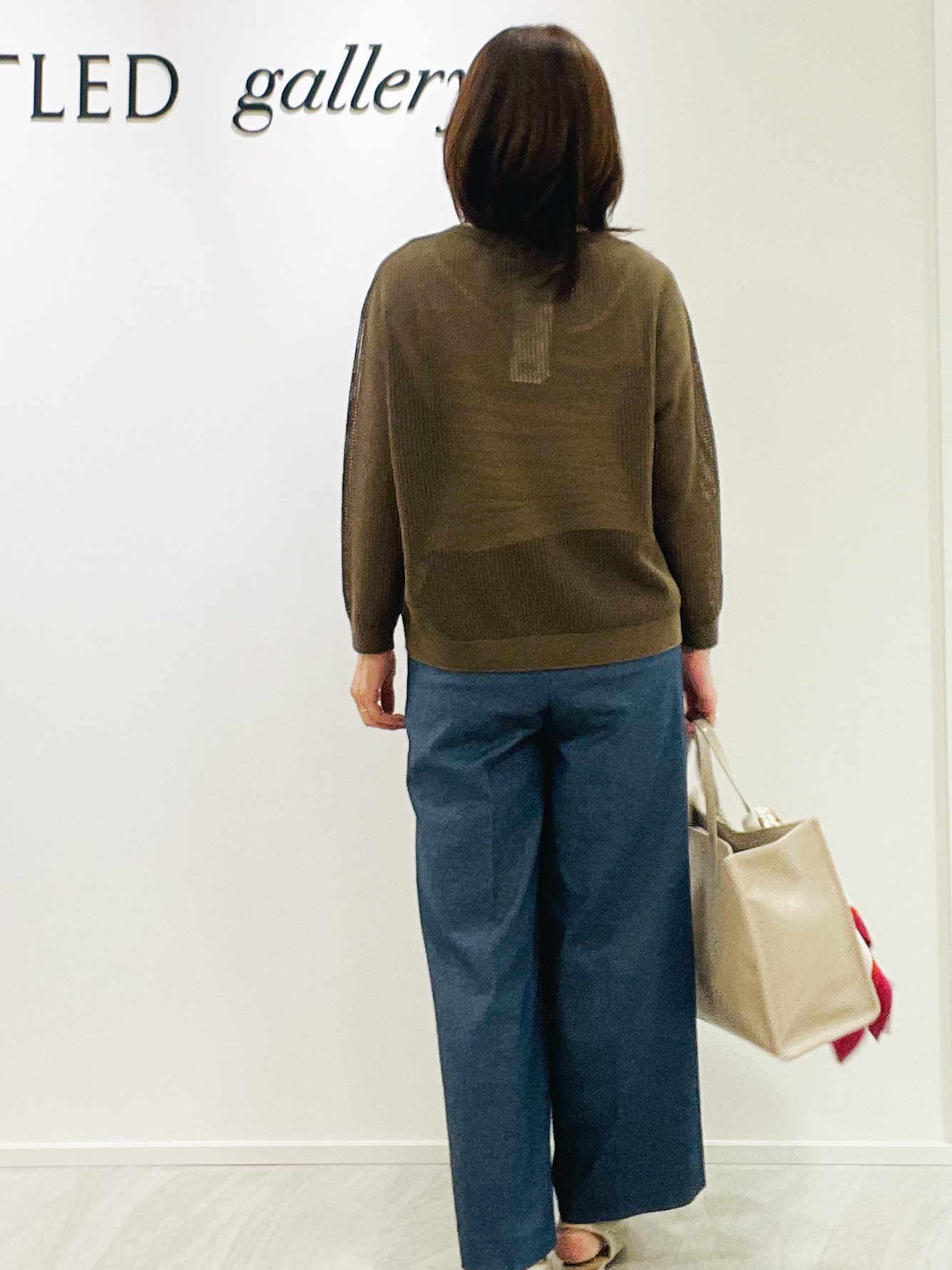 めいさんの「UNTITLED｜シアーメッシュニット」を使ったコーディネート