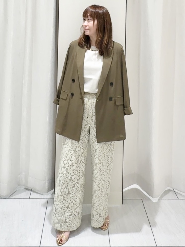 ʏᴜᴋɪᴋᴏさんの「UNTITLED｜【セットアップ可/接触冷感/通気性】ドライシアーダブルジャケット」を使ったコーディネート