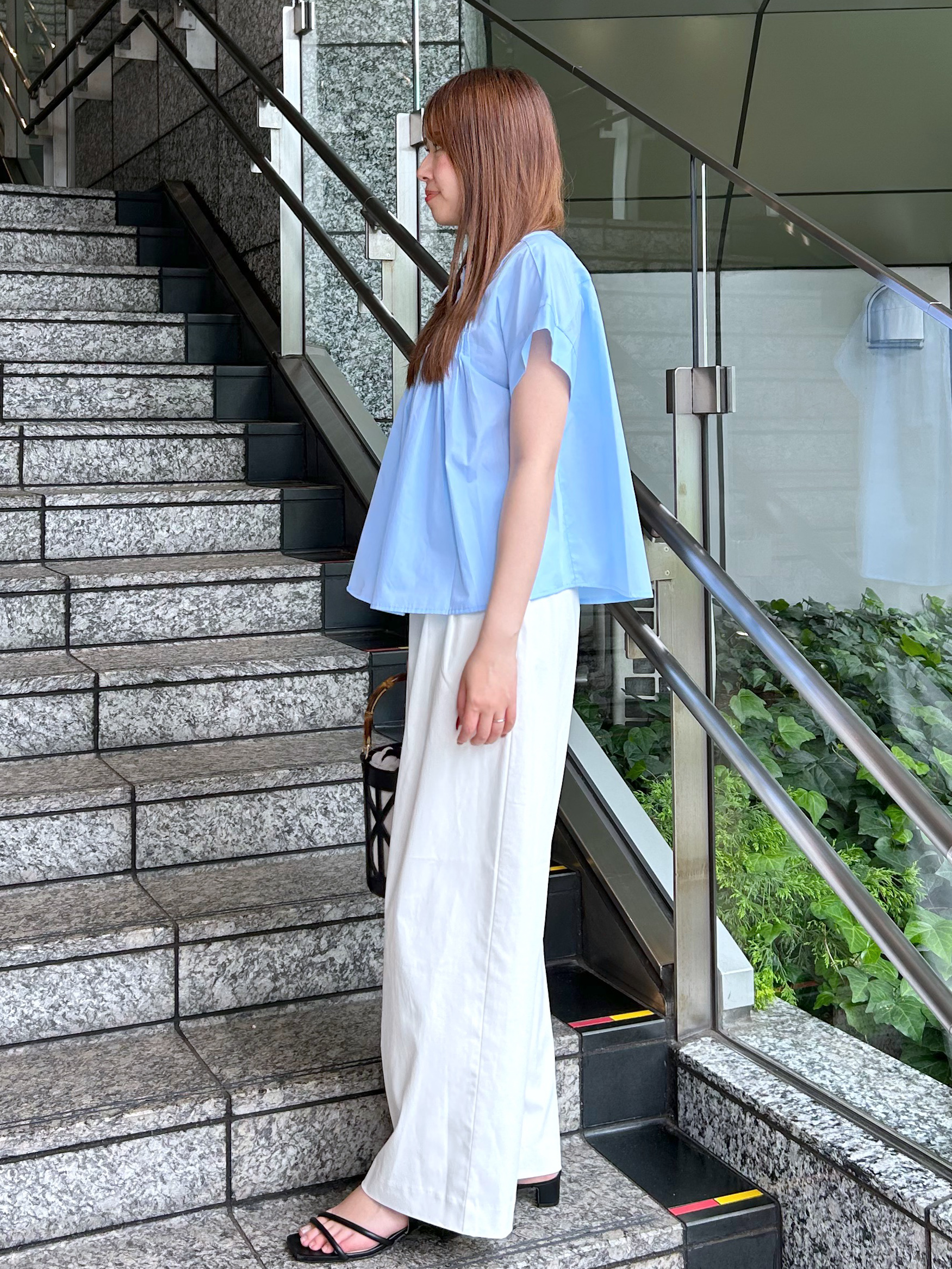 Risaさんの「OPAQUE.CLIP｜ピンタックブラウス【洗濯機OK／イージーアイロン】」を使ったコーディネート
