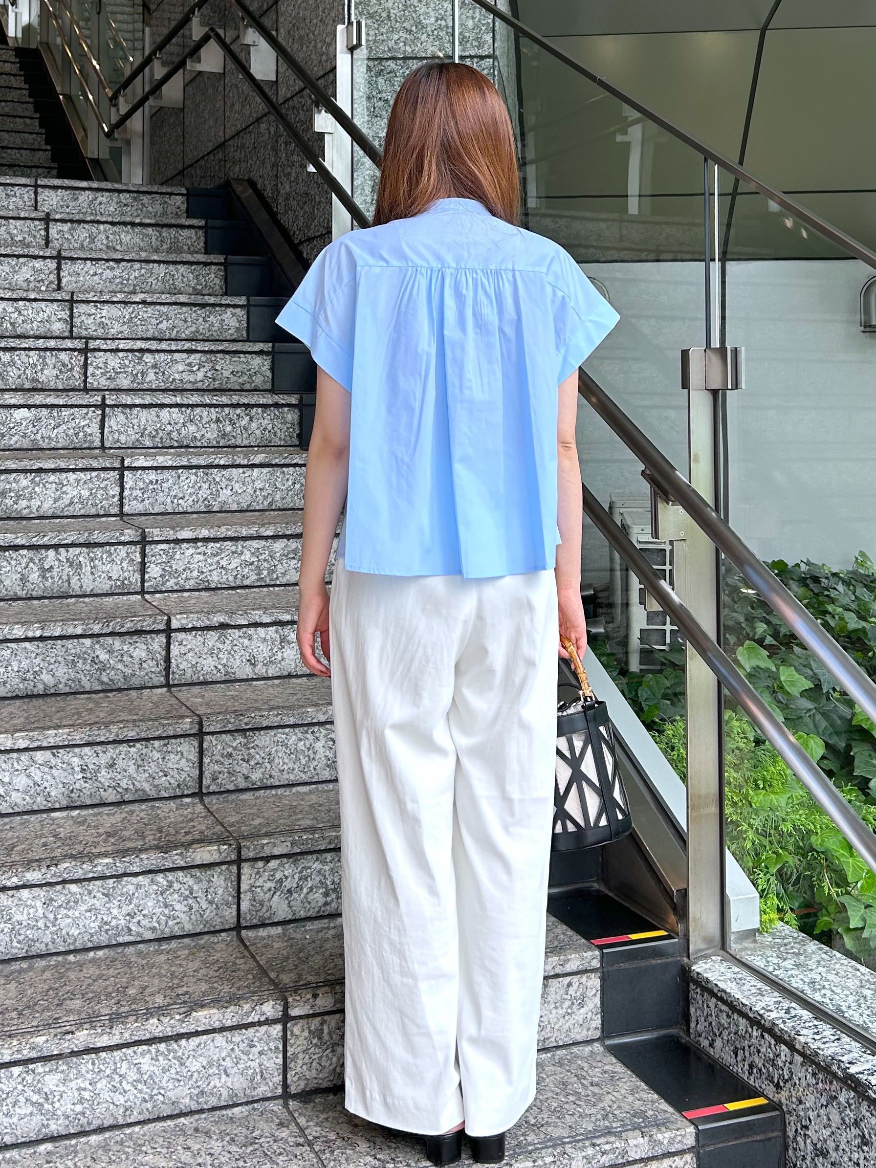Risaさんの「OPAQUE.CLIP｜ピンタックブラウス【洗濯機OK／イージーアイロン】」を使ったコーディネート