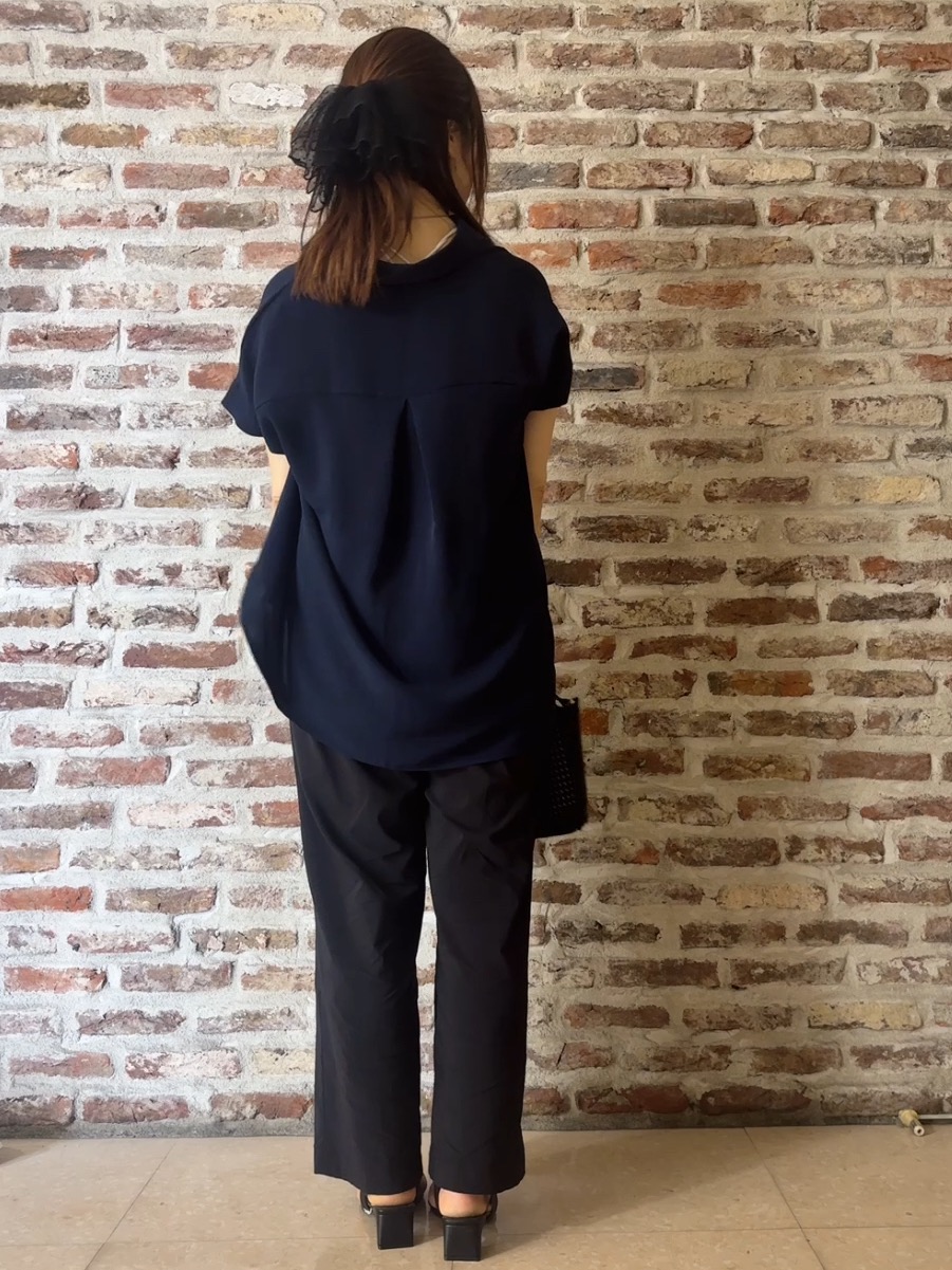 tokiさんの「THE SHOP TK｜【ひんやり/防しわ/UV/吸水速乾】襟付き フレンチスリーブシャツ」を使ったコーディネート