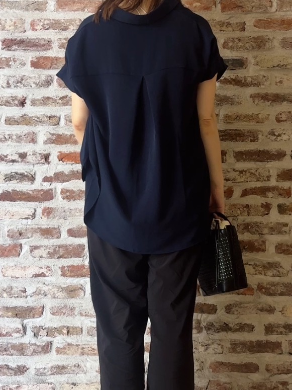 tokiさんの「THE SHOP TK｜【ひんやり/防しわ/UV/吸水速乾】襟付き フレンチスリーブシャツ」を使ったコーディネート