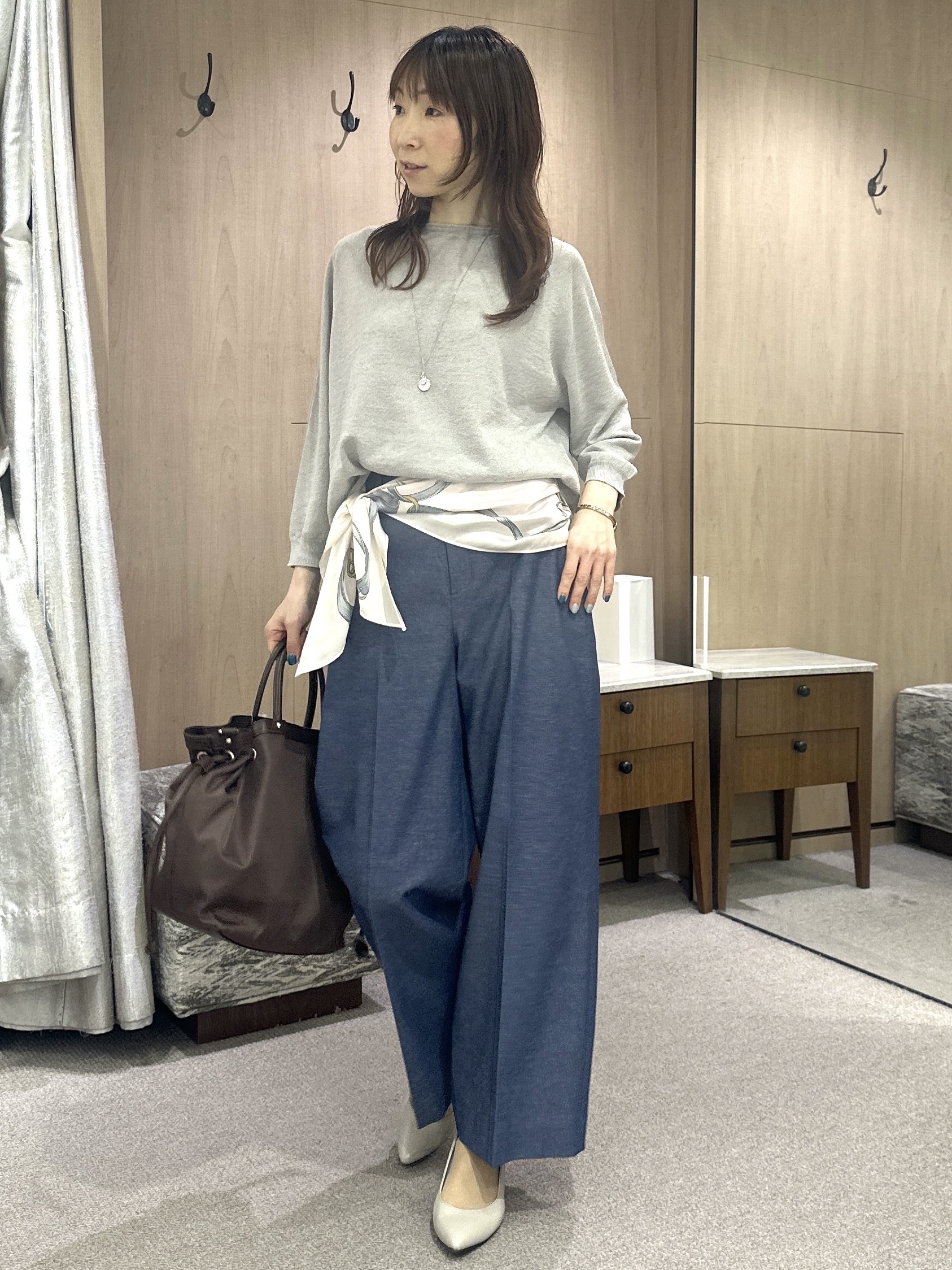 Miwaさんの「UNTITLED｜【麻100】リネンドルマンシャツ」を使ったコーディネート