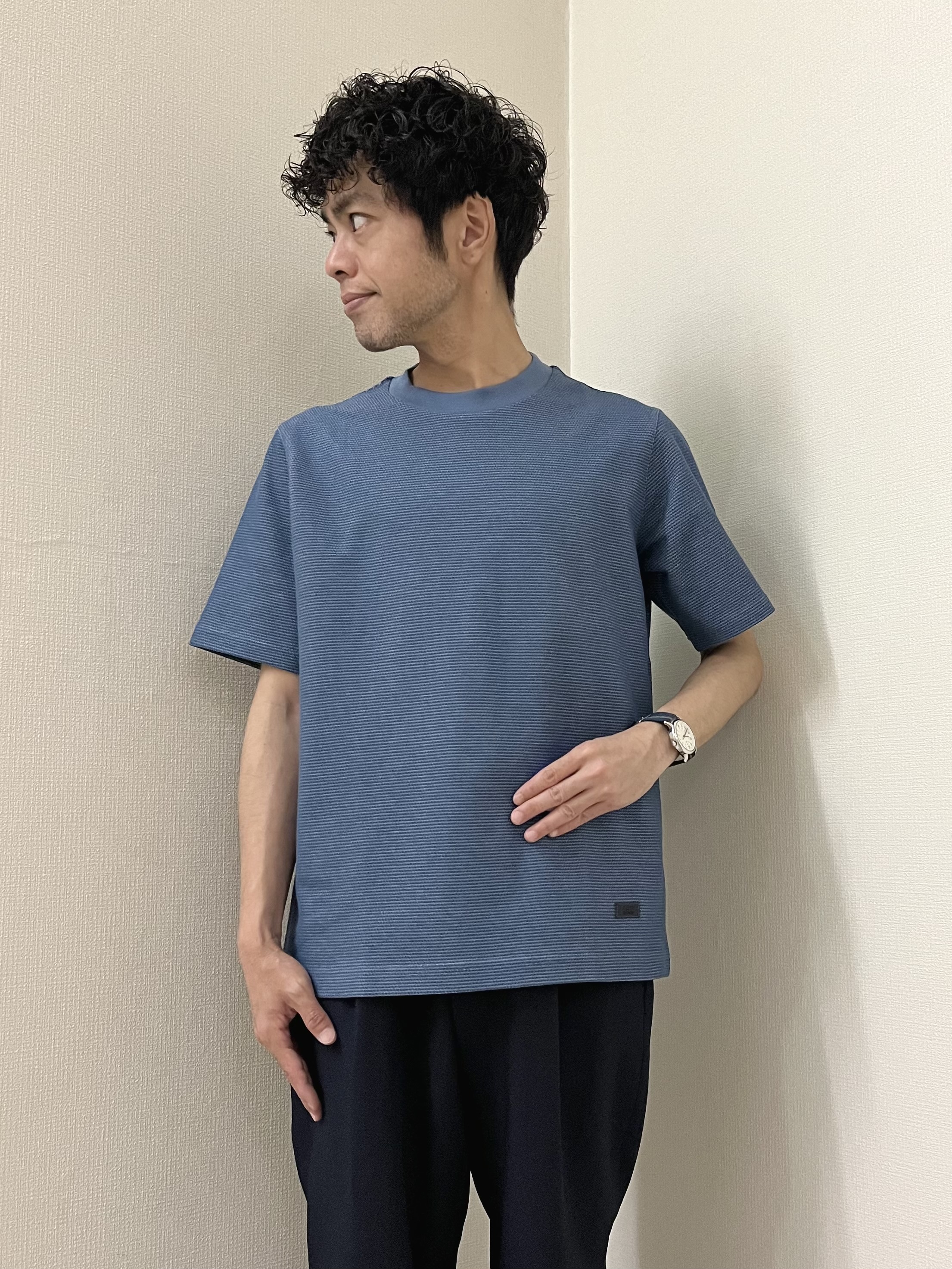 URAさんの「TAKEO KIKUCHI｜【BOWLER HAT LABEL】ビリケンさんプリント 半袖シャツ」を使ったコーディネート
