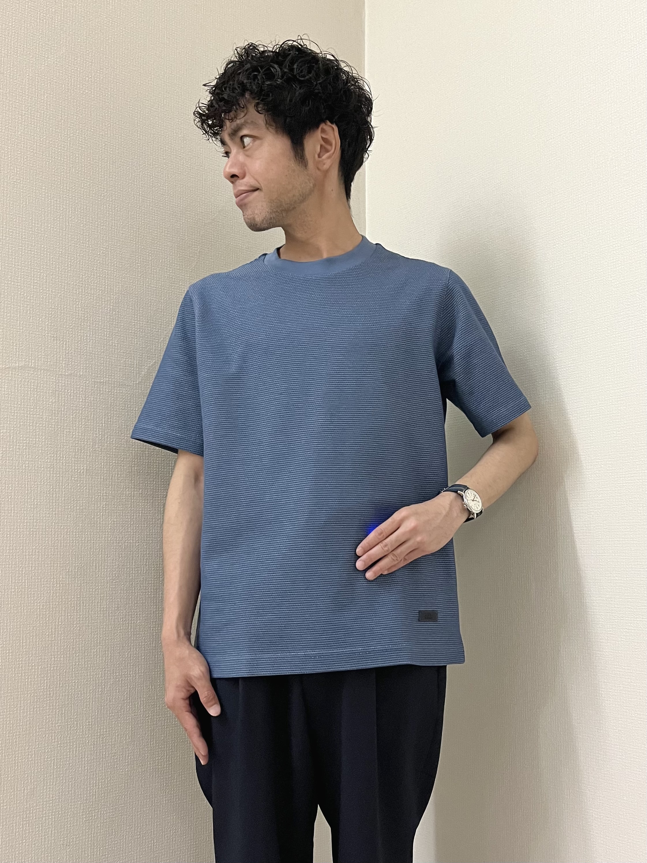 URAさんの「TAKEO KIKUCHI｜【BOWLER HAT LABEL】ビリケンさんプリント 半袖シャツ」を使ったコーディネート