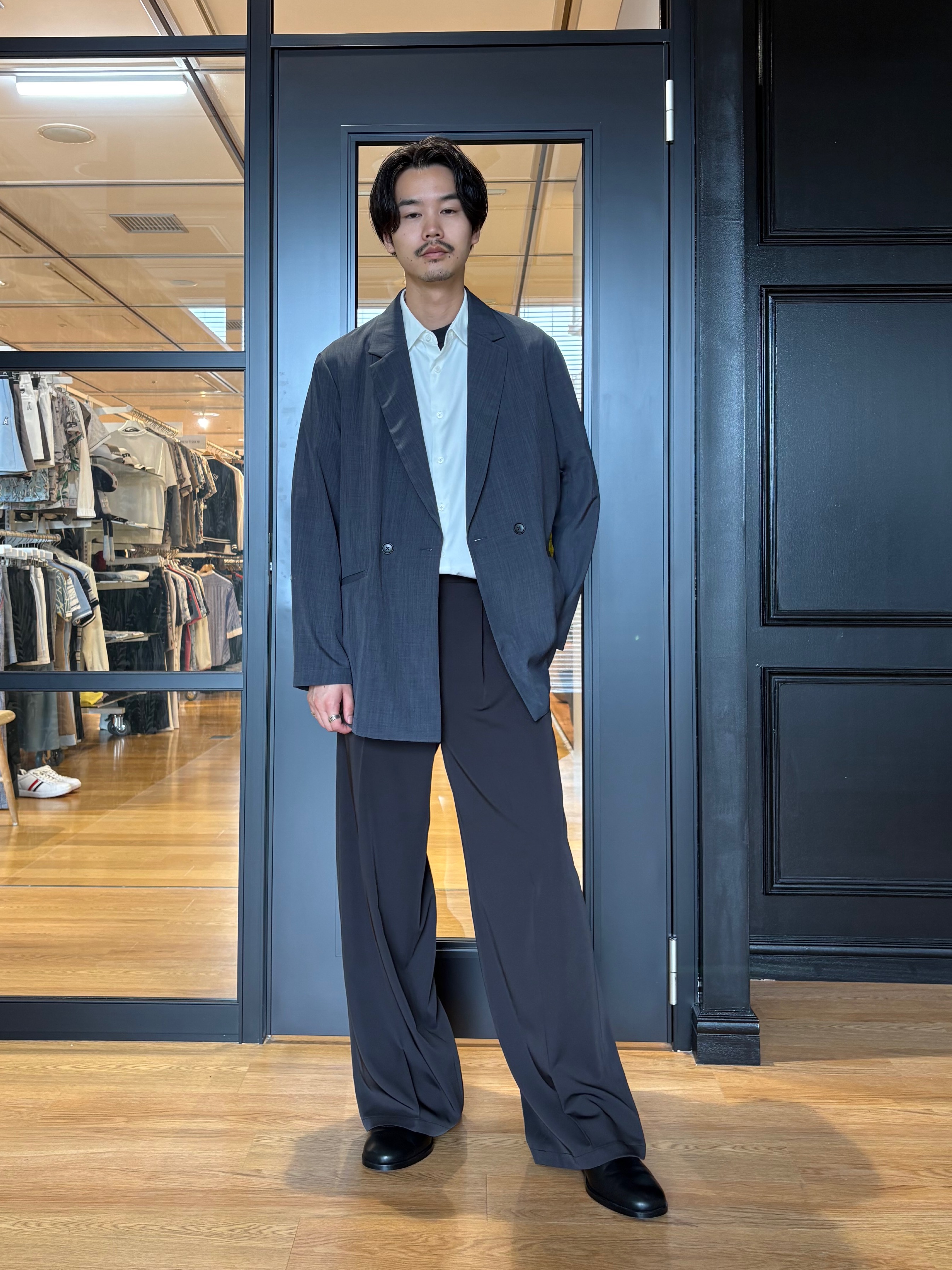 北浦歩大さんの「tk.TAKEO KIKUCHI｜【昨年ランキング1位！】AIRY DRY アソートセットアップ/上下2点セット/吸水速乾/UVカット」を使ったコーディネート