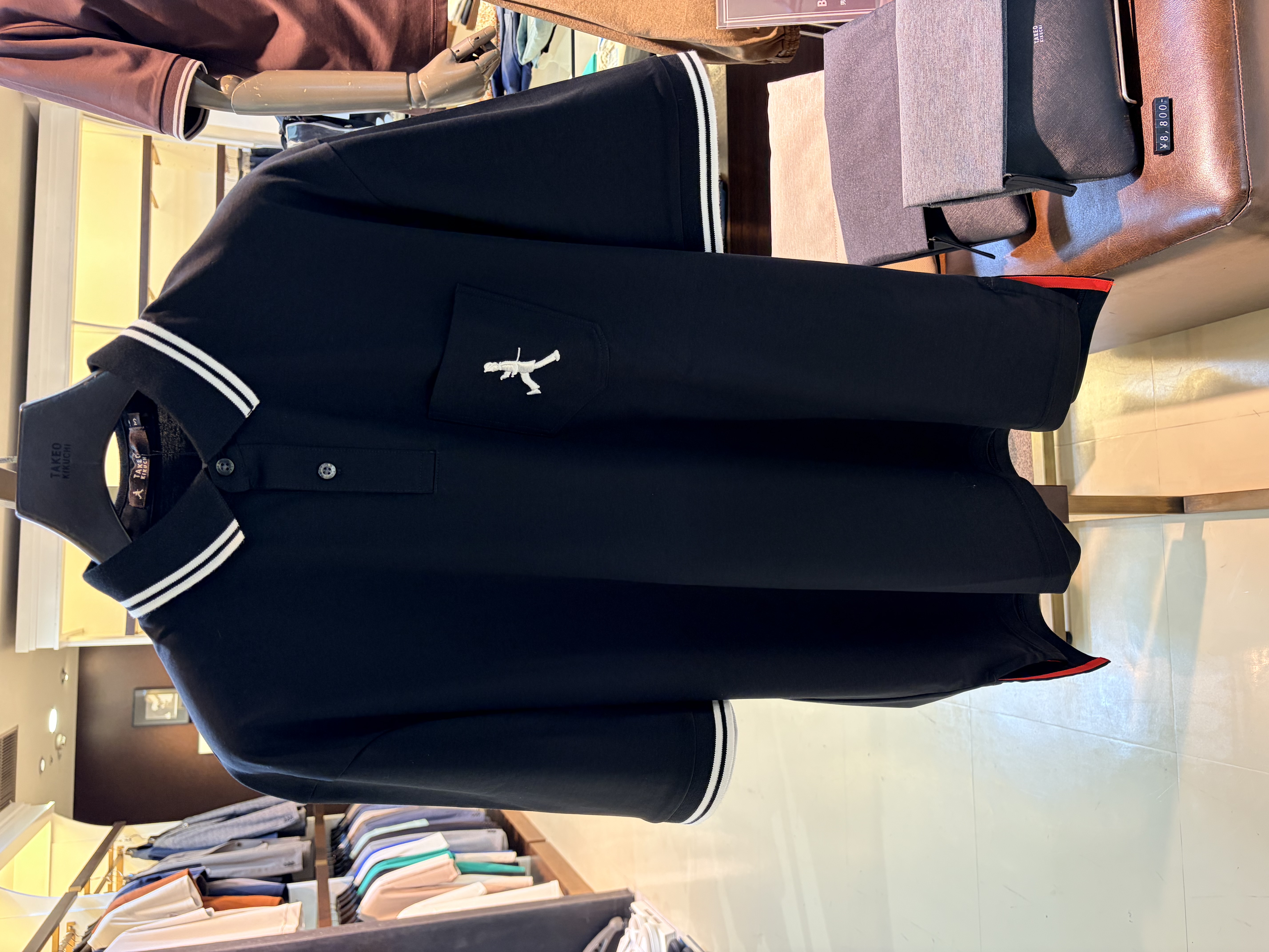 735さんの「TAKEO KIKUCHI｜【BOWLER HAT LABEL】アイスクリアコットン ボーラーハットウォーカー ポロシャツ」を使ったコーディネート