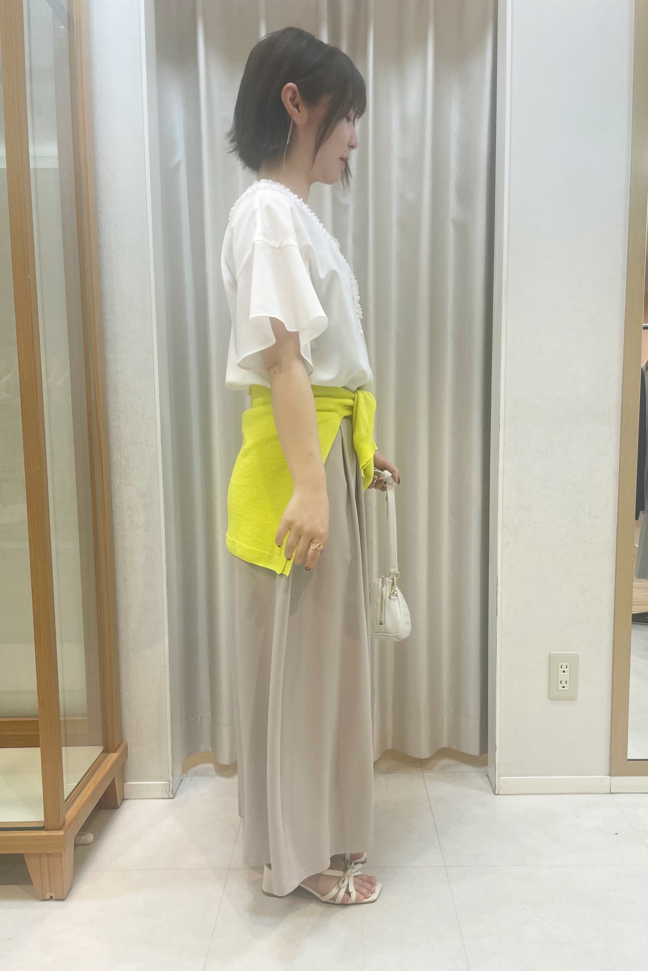 チカさんの「UNTITLED｜【接触冷感/はっ水/セットアップ可】リラクシーガウチョパンツ」を使ったコーディネート