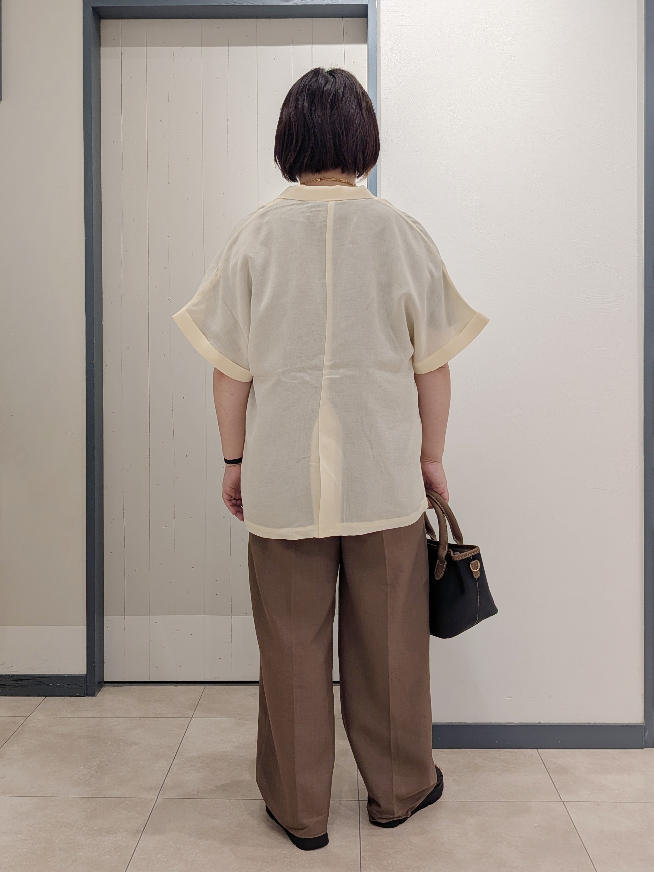 yukikaさんの「grove｜【洗濯機OK・ひんやり/SETUP可】シワになりにくいハーフスリーブジャケット」を使ったコーディネート