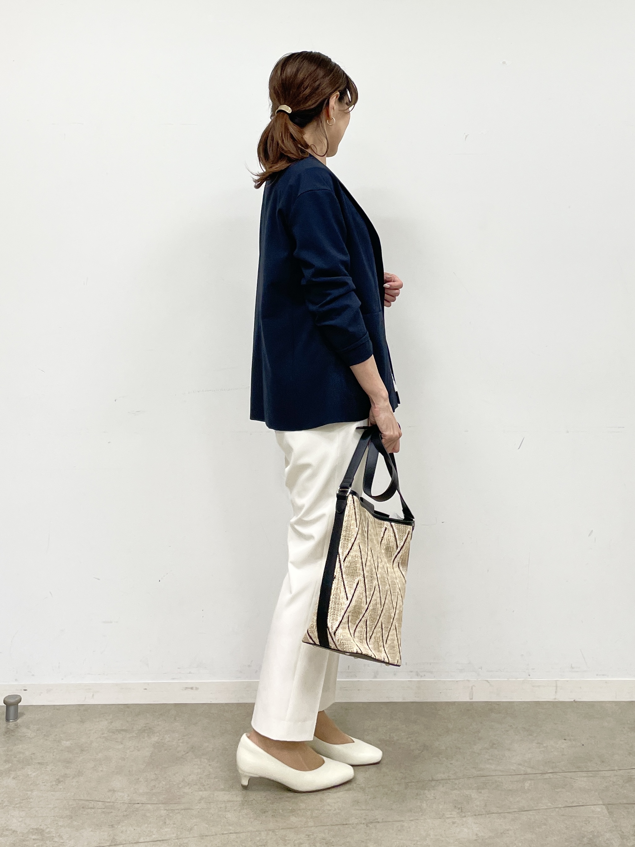 ayaさんの「Reflect｜【SS-4Lサイズ／接触冷感／シワになりにくい】リラクシーテーラードジャケット」を使ったコーディネート