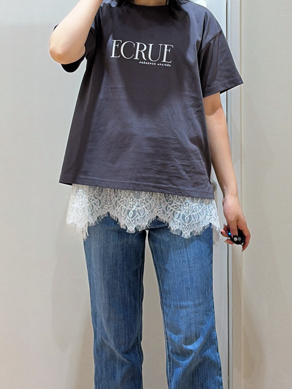 kanonさんの「grove｜【遮熱／吸水速乾／接触冷感／UVカット】ベーシックロゴTシャツ」を使ったコーディネート