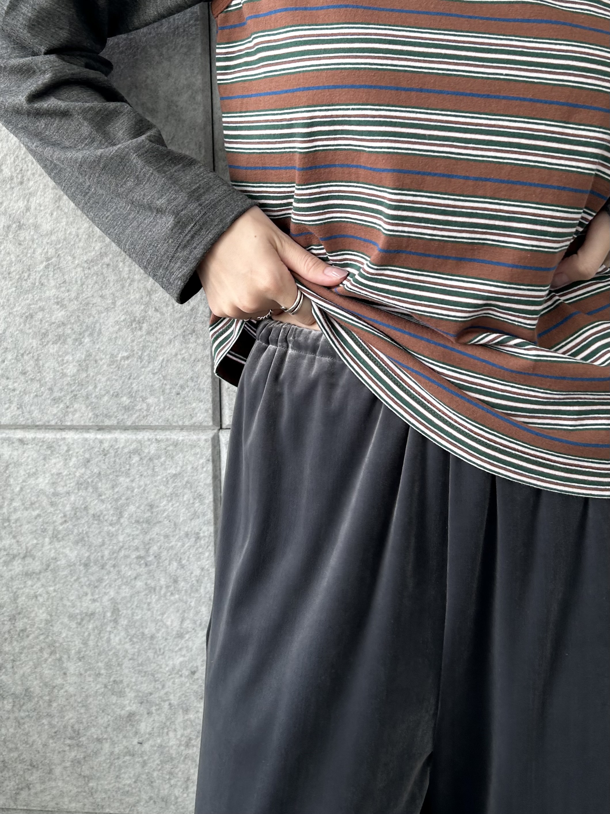 honoka Aさんの「CODE A｜Girls department Club｜BORDER TANK LAYER LS」を使ったコーディネート
