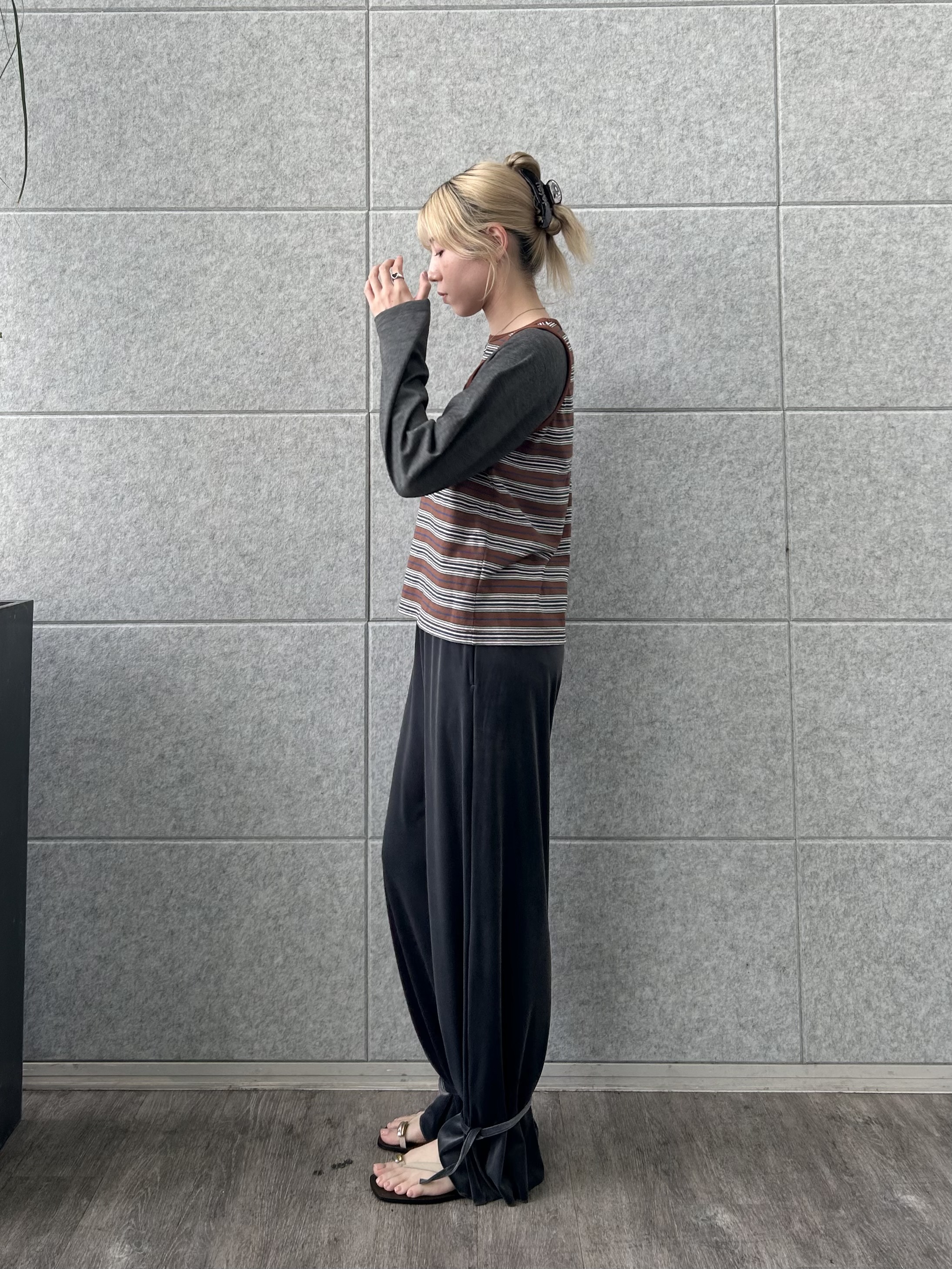 honoka Aさんの「CODE A｜Girls department Club｜BORDER TANK LAYER LS」を使ったコーディネート