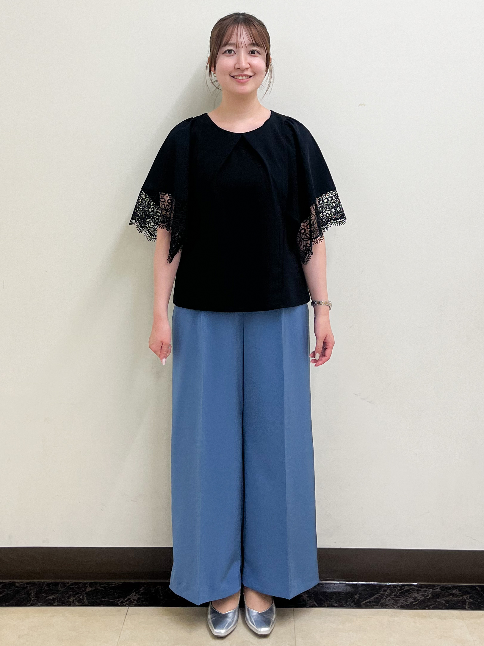 mikikoさんの「Reflect｜【UVカット／接触冷感】レーススリーブジャージカットソー」を使ったコーディネート