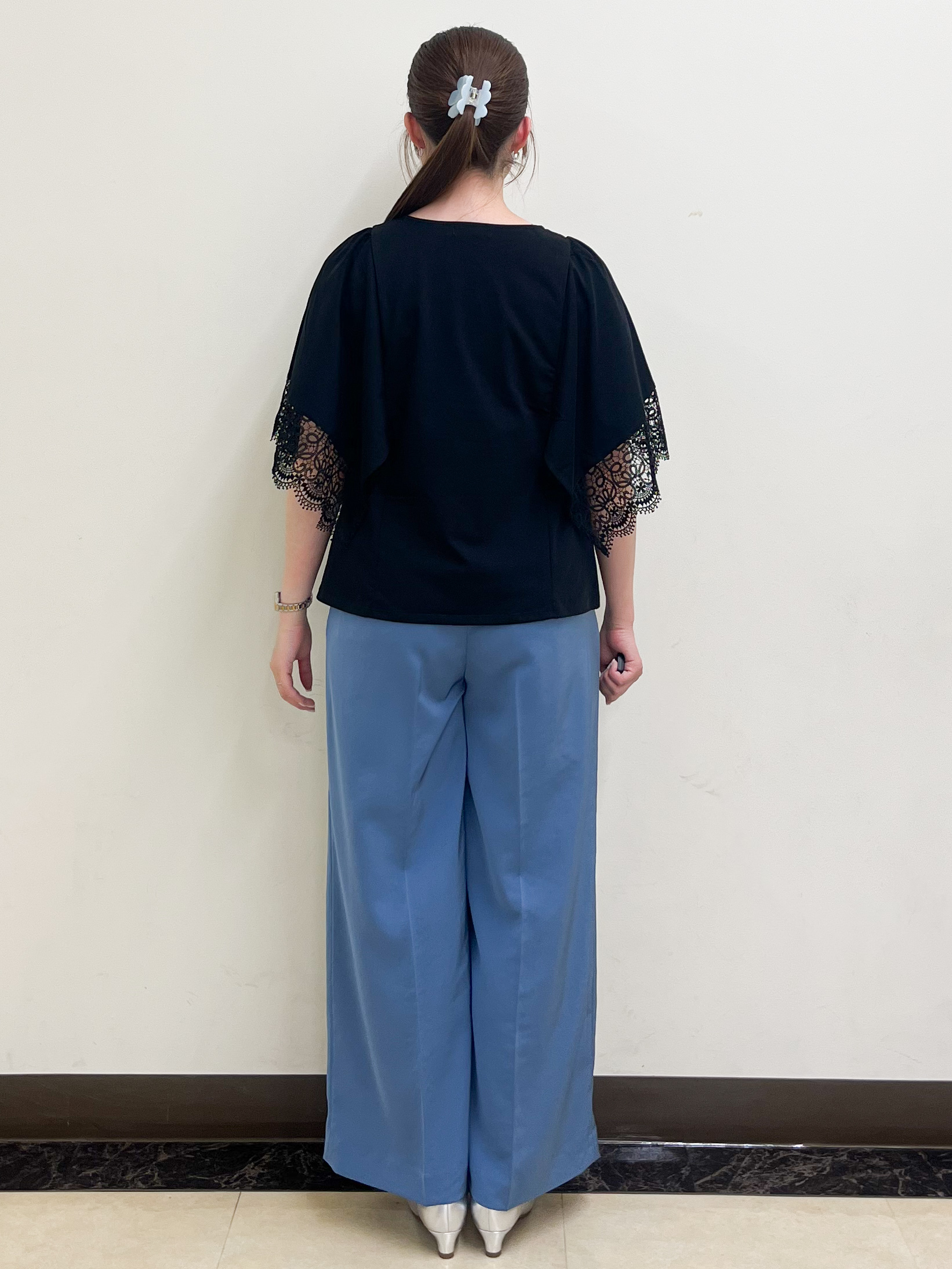 mikikoさんの「Reflect｜【UVカット／接触冷感】レーススリーブジャージカットソー」を使ったコーディネート