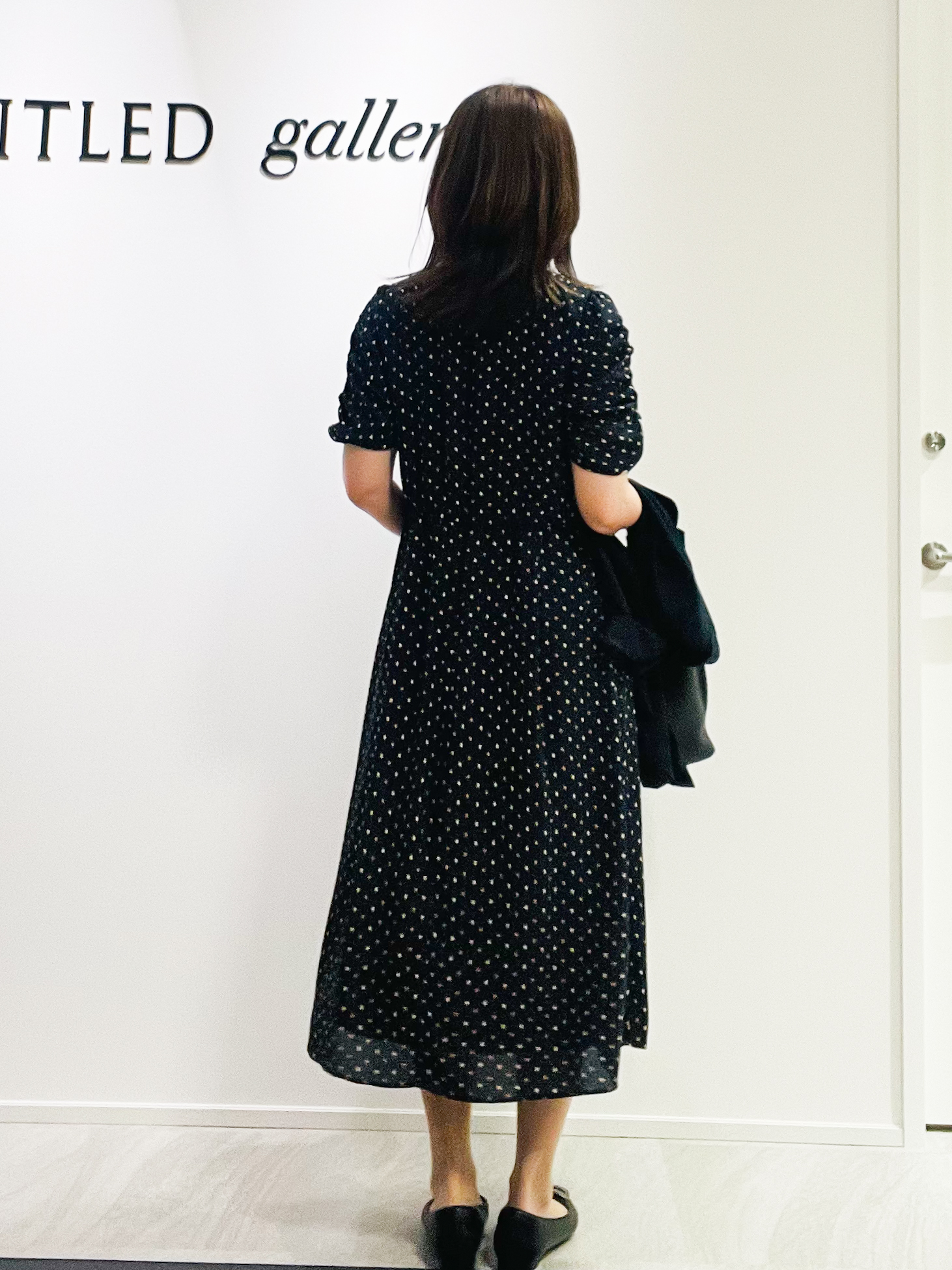 めいさんの「UNTITLED｜小紋柄ジョーゼットワンピース」を使ったコーディネート