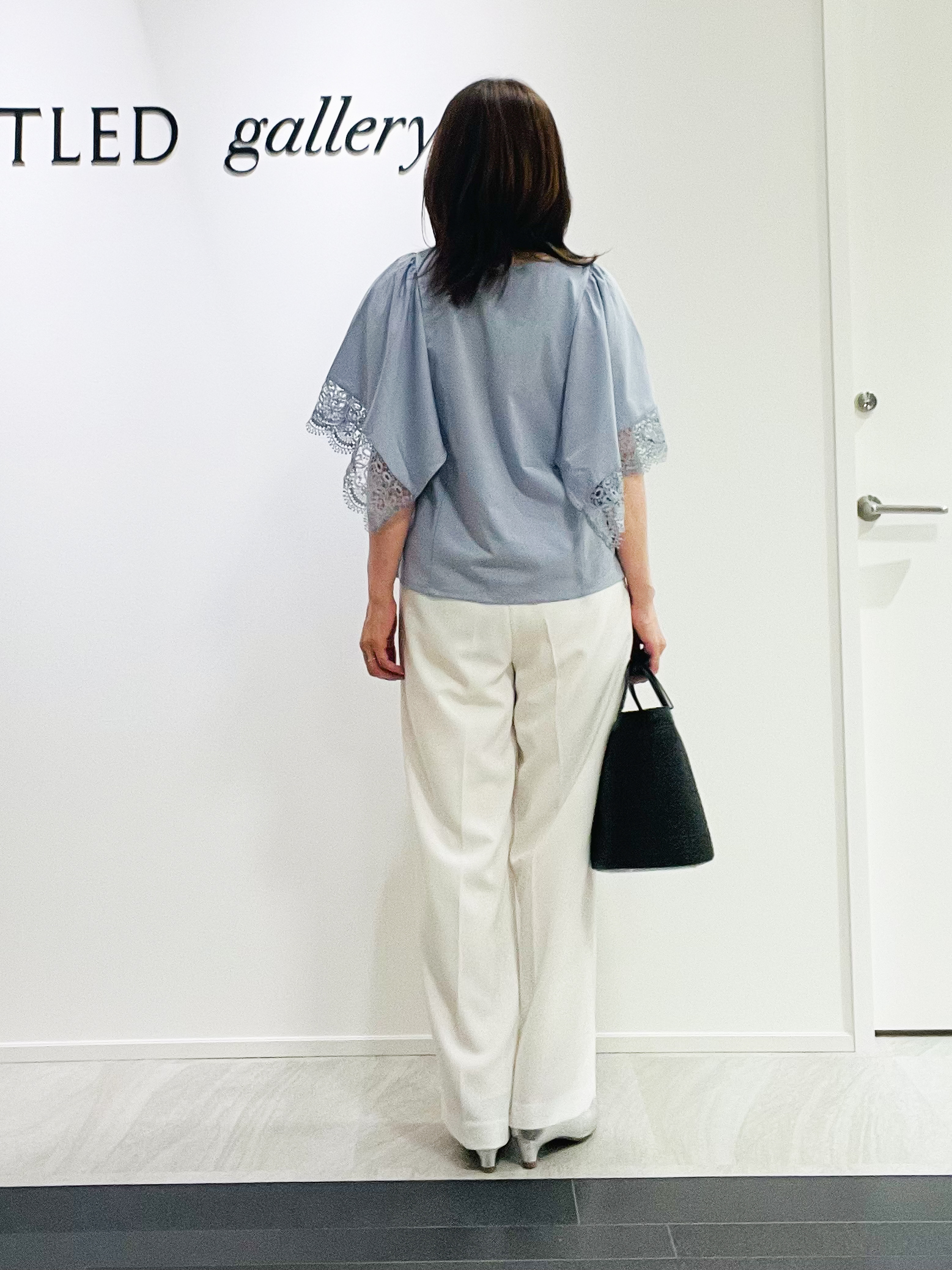 めいさんの「UNTITLED｜【UVカット／接触冷感】レーススリーブジャージカットソー」を使ったコーディネート