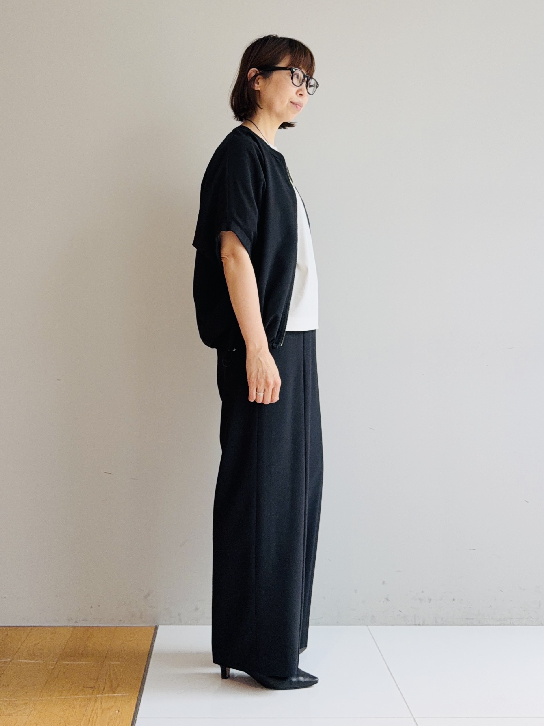 murayamaさんの「INDIVI｜【着る日傘】ドルマンフォルムブルゾン」を使ったコーディネート