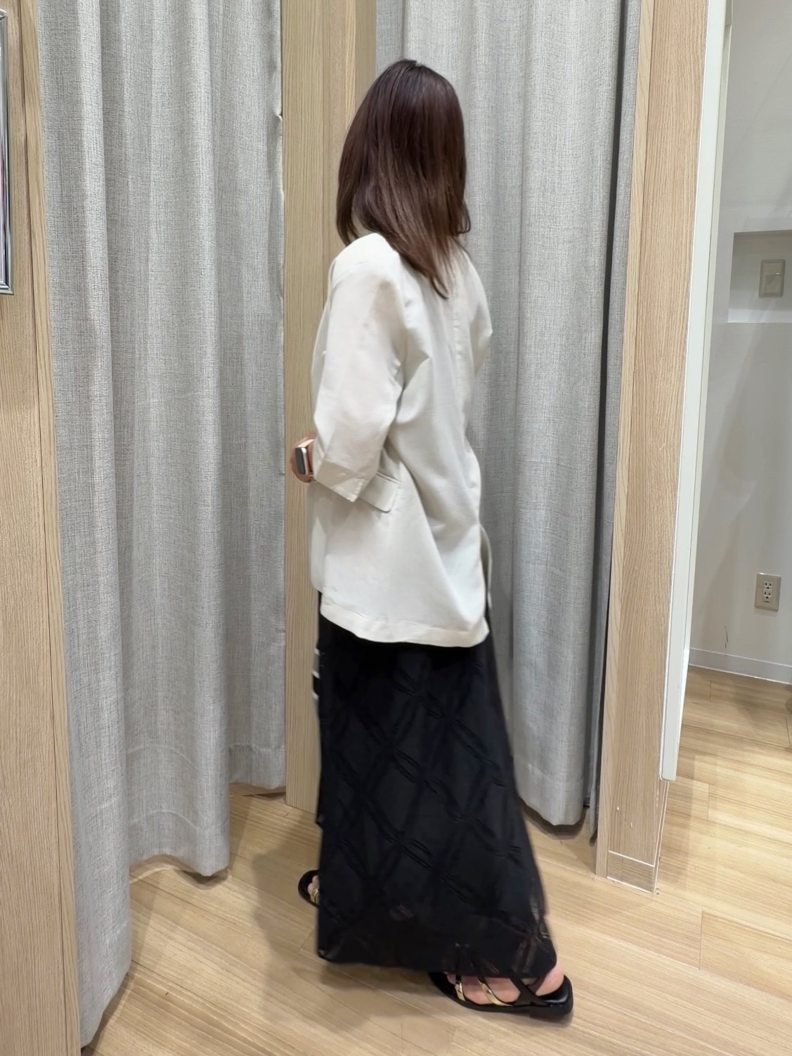 Fumikaさんの「grove｜【貴島明日香さん着用・洗える】レースキャミワンピース」を使ったコーディネート