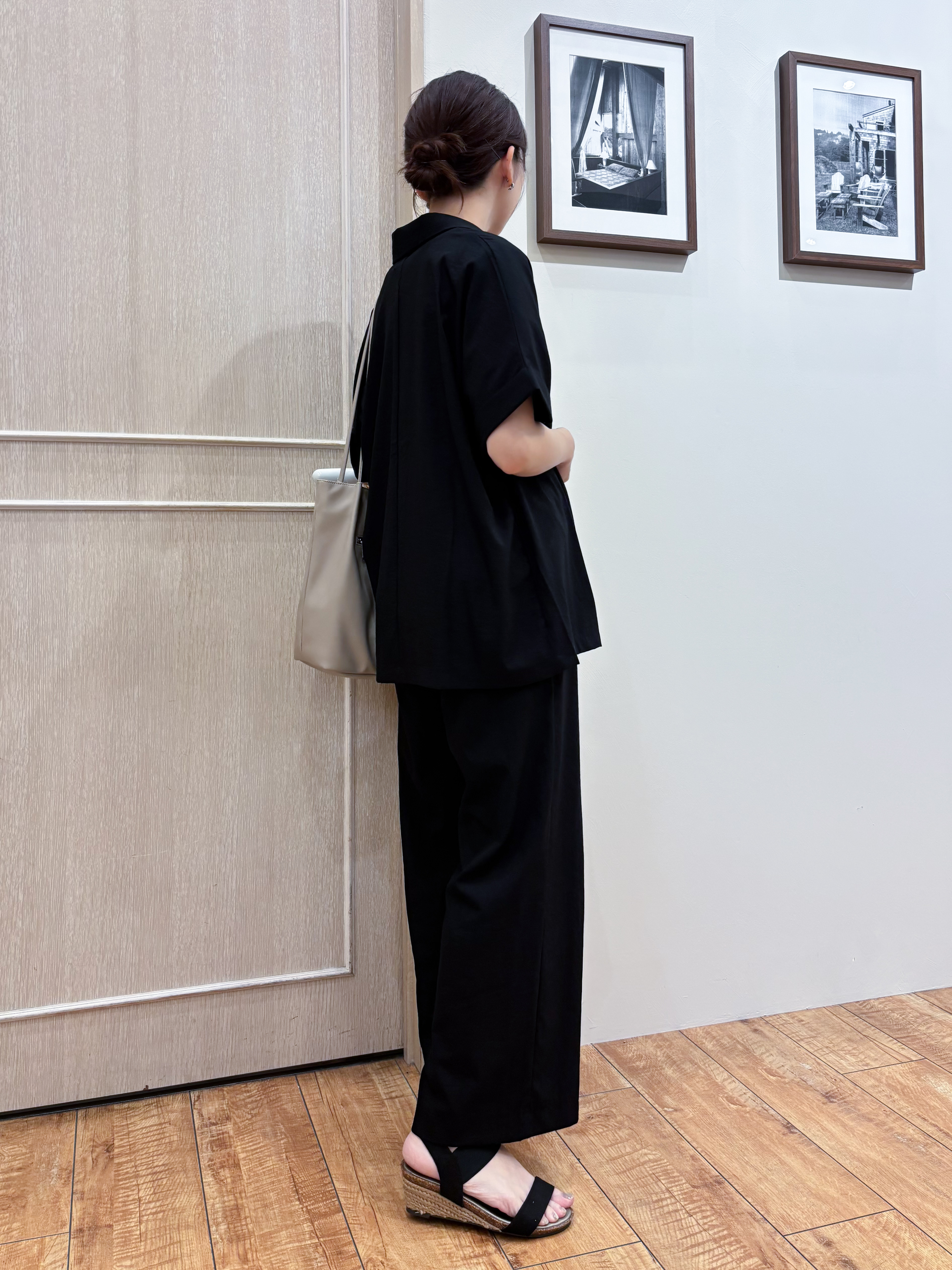 なみさんの「SHOO･LA･RUE｜【高レビュー/洗濯機可/セットアップ可】軽凛(かろりん) ひんやり半袖ジャケット」を使ったコーディネート