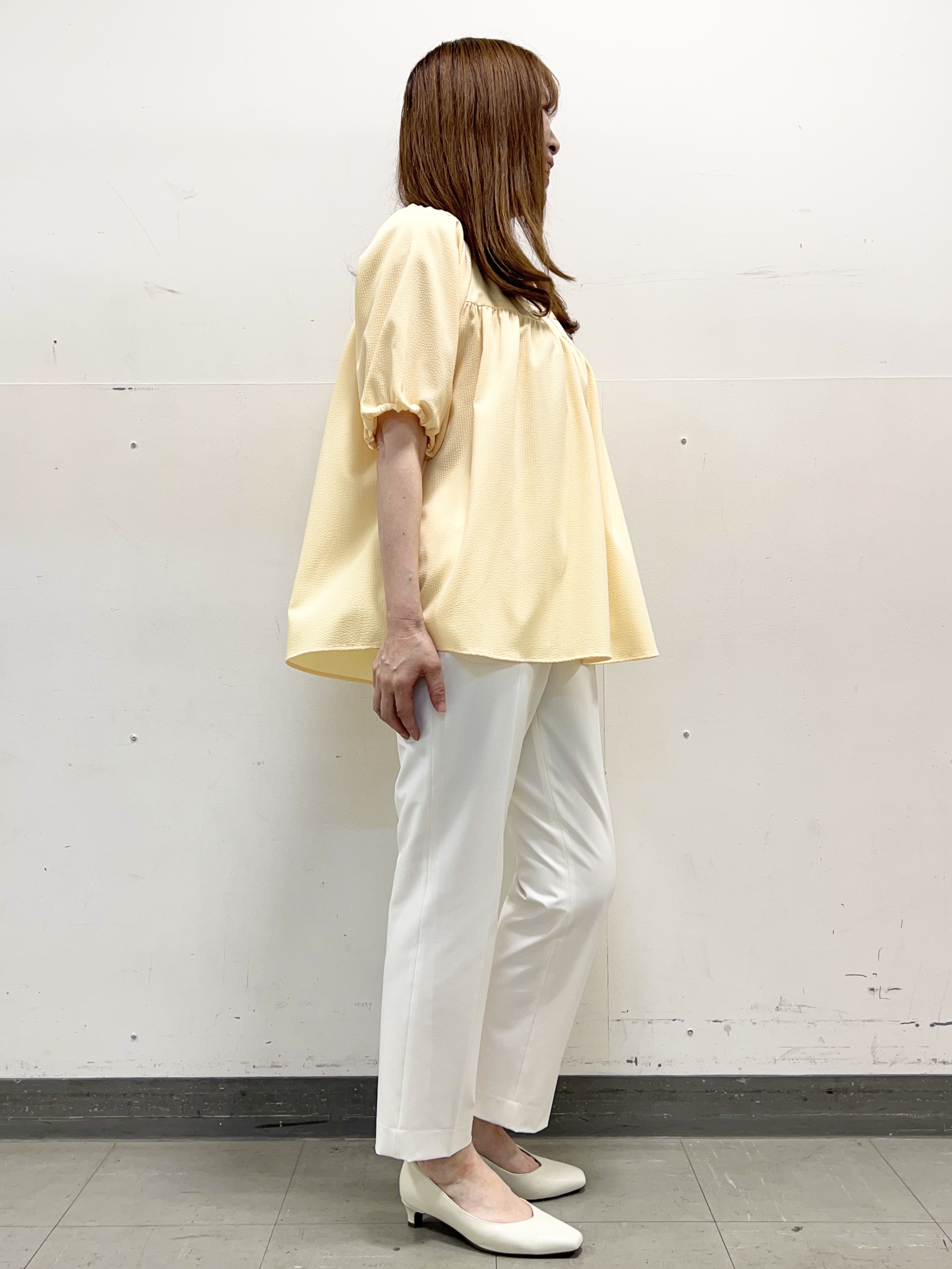 yuさんの「Reflect｜ギャザーデザインブラウス」を使ったコーディネート