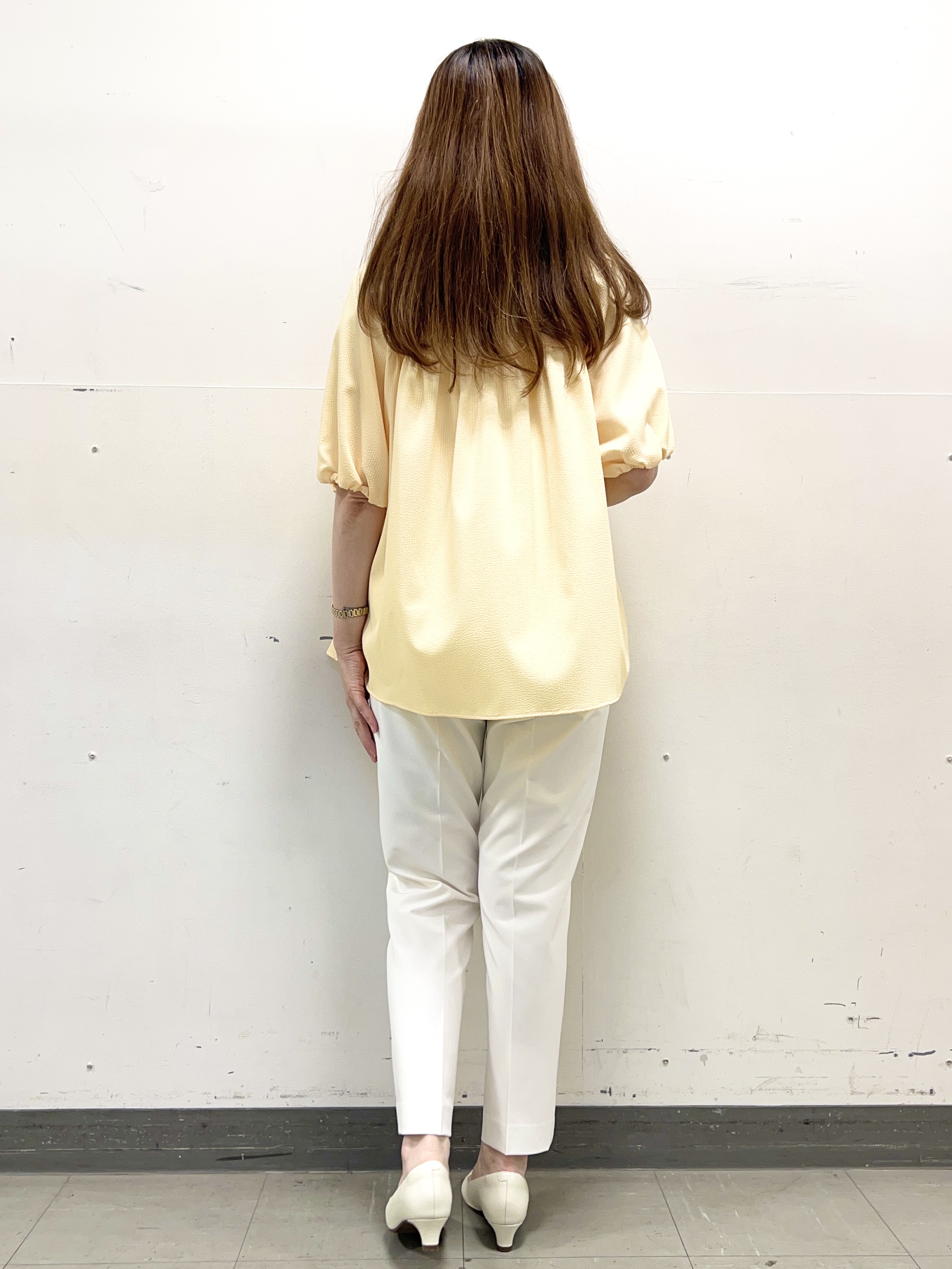 yuさんの「Reflect｜ギャザーデザインブラウス」を使ったコーディネート
