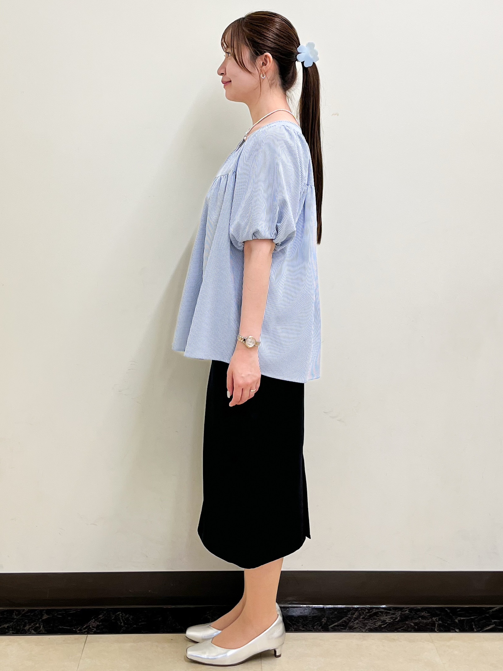 mikikoさんの「Reflect｜ギャザーデザインブラウス」を使ったコーディネート