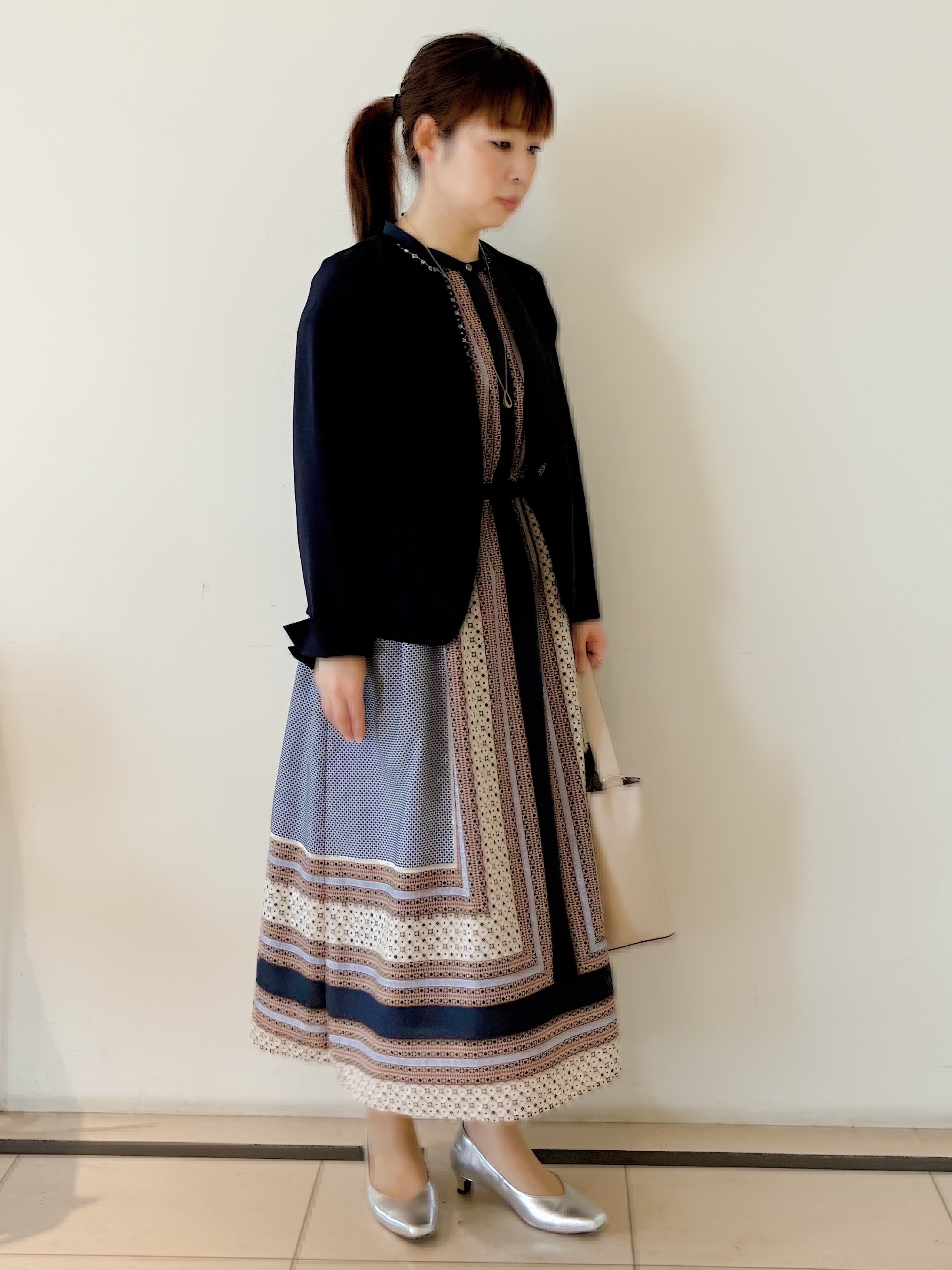 ひーさんの「Reflect｜【UVカット／接触冷感／セットアップ可】ノーカラージャケット」を使ったコーディネート