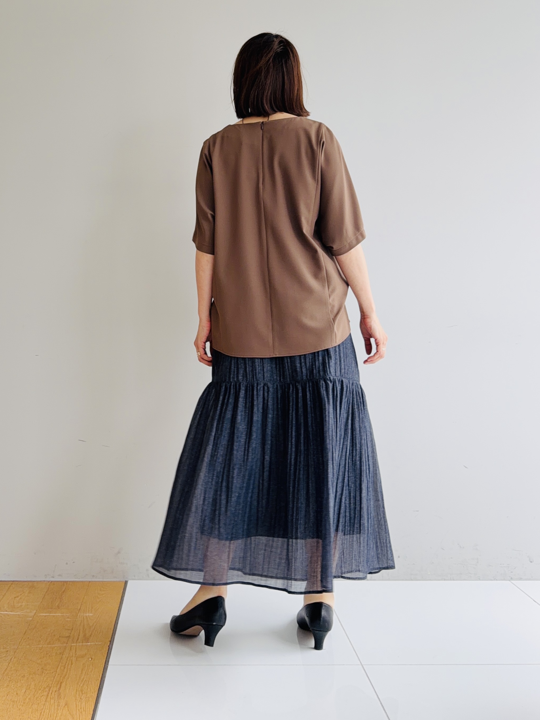 murayamaさんの「INDIVI｜【着る日傘】ドルマントップス」を使ったコーディネート