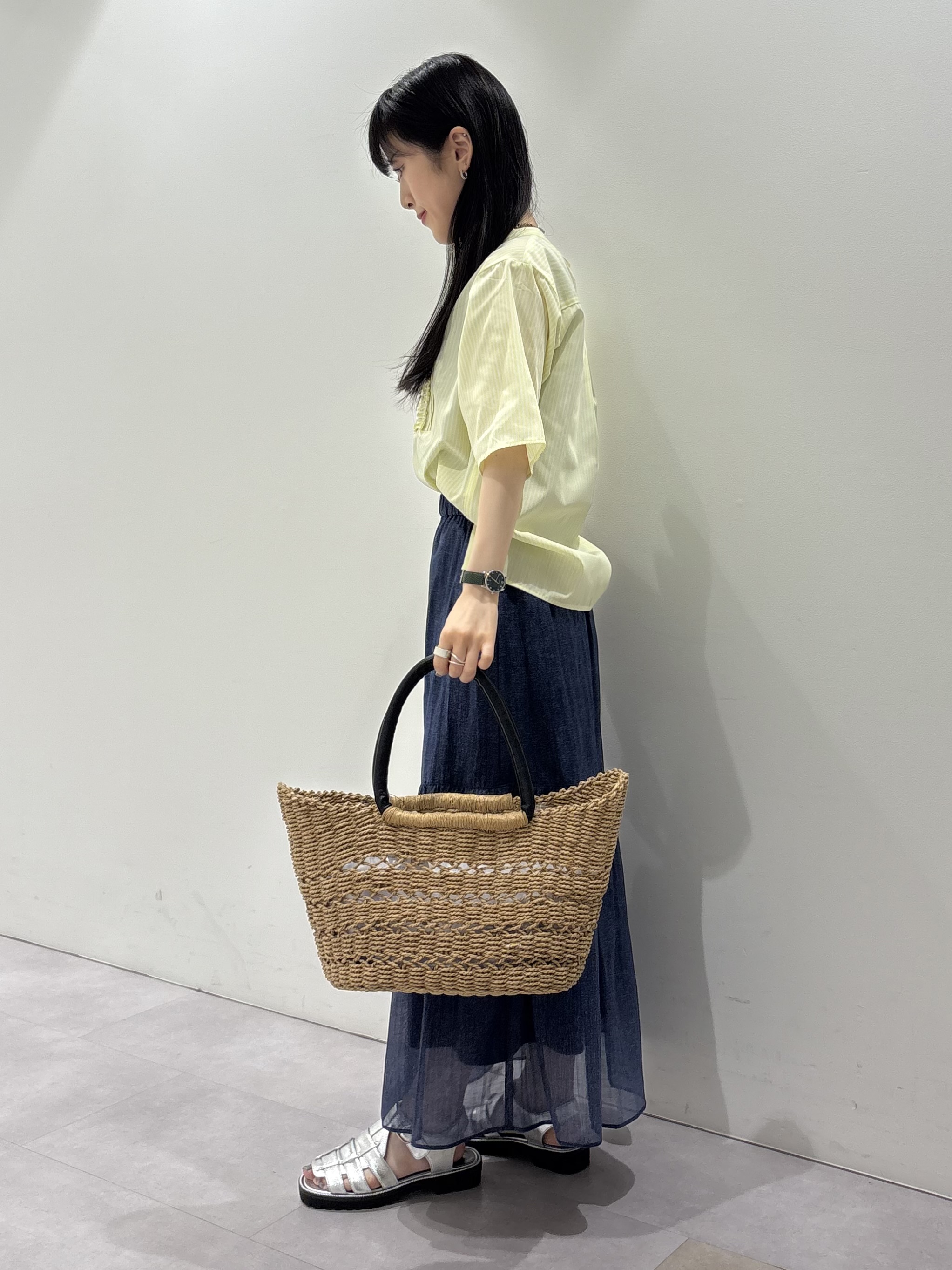 KEIKOさんの「INDIVI｜【UVケア／吸汗速乾／着映え】フリルピンタックブラウス」を使ったコーディネート