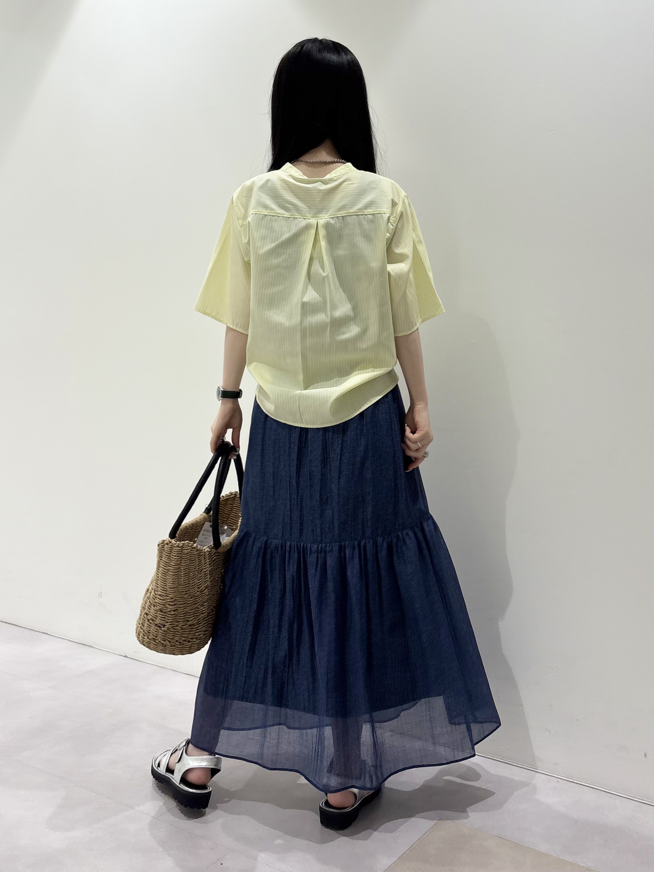 KEIKOさんの「INDIVI｜【UVケア／吸汗速乾／着映え】フリルピンタックブラウス」を使ったコーディネート