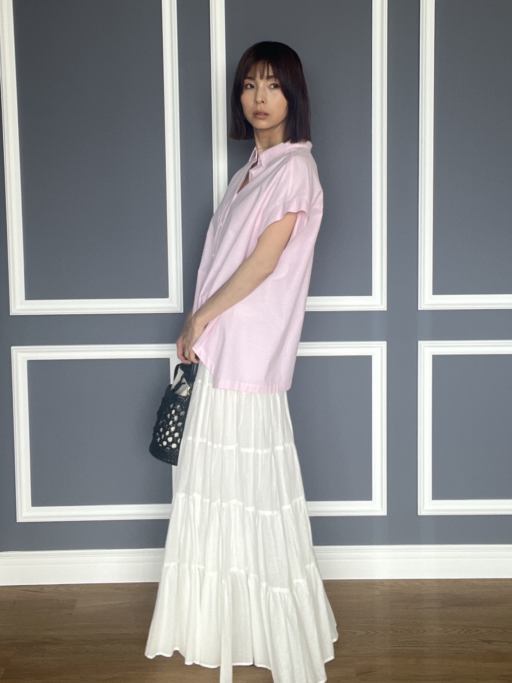 misaさんの「DRESSTERIOR｜【再入荷】コットンボイルティアードスカート」を使ったコーディネート
