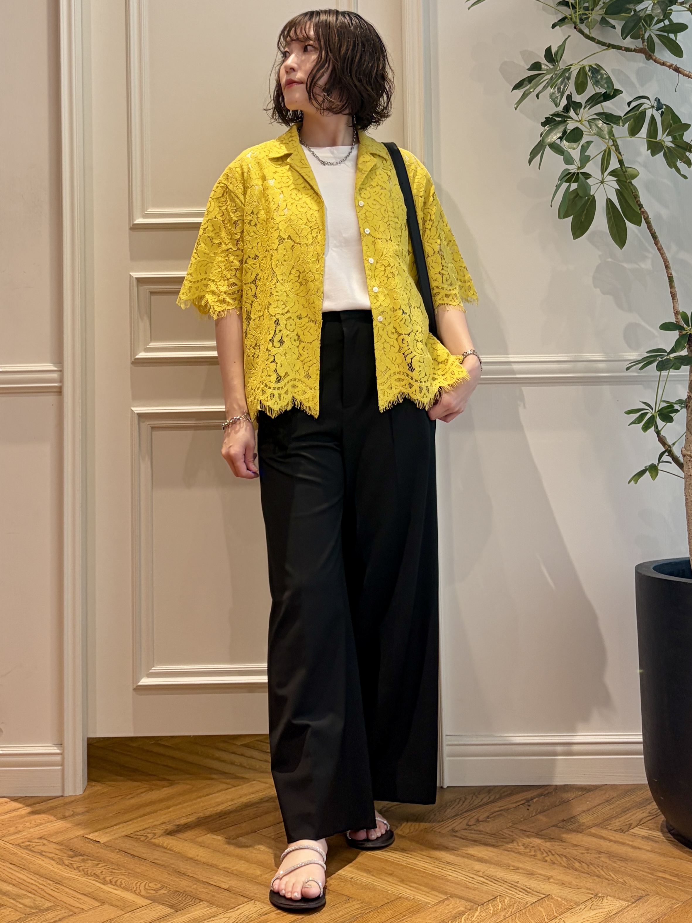 nakaoさんの「DRESSTERIOR｜【接触冷感／抗菌防臭／消臭】アイスクリアコットンフレンチスリーブT」を使ったコーディネート