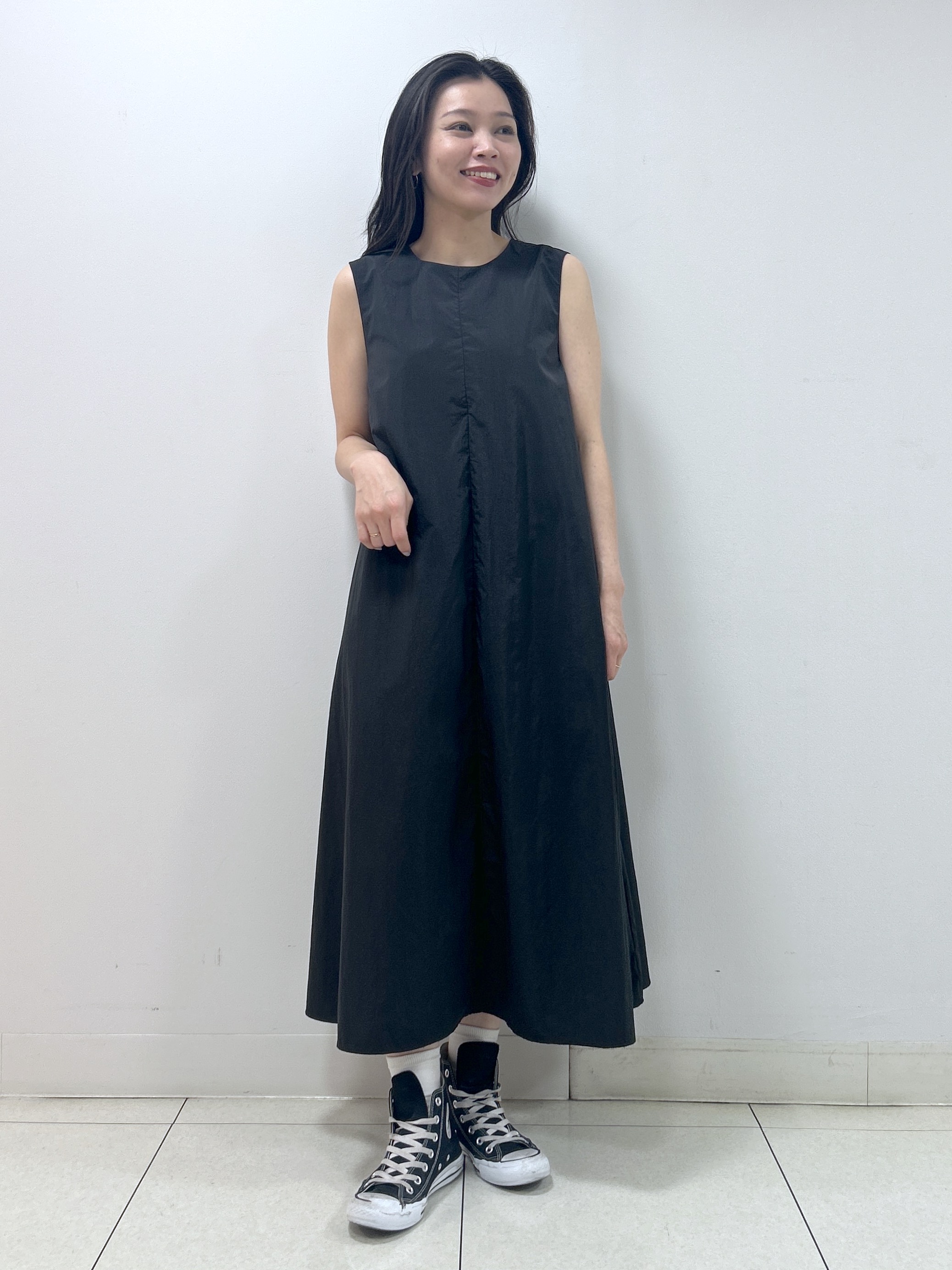 Kaiさんの「Dessin｜【撥水】Aラインナイロンワンピース」を使ったコーディネート