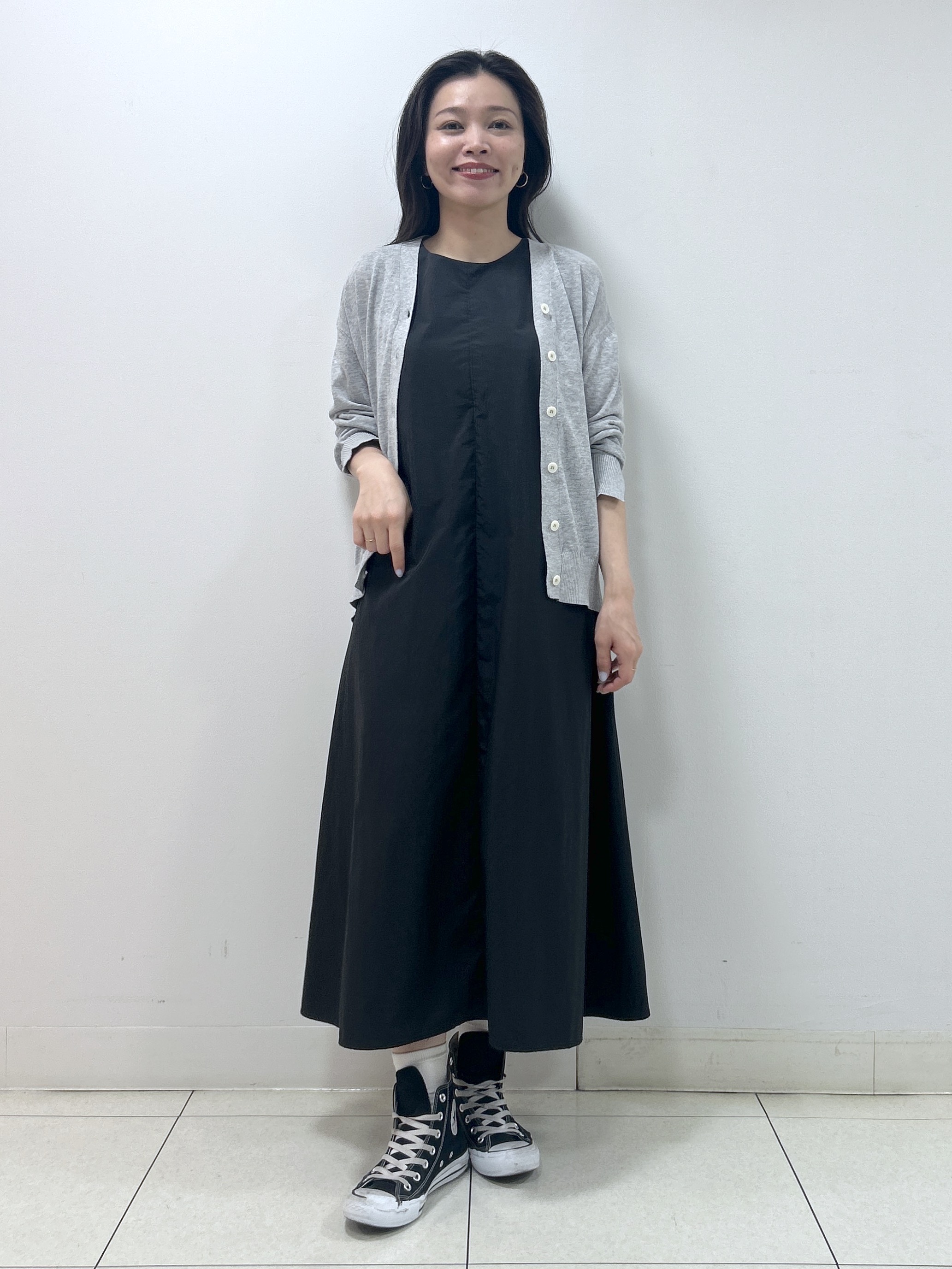 Kaiさんの「Dessin｜【撥水】Aラインナイロンワンピース」を使ったコーディネート