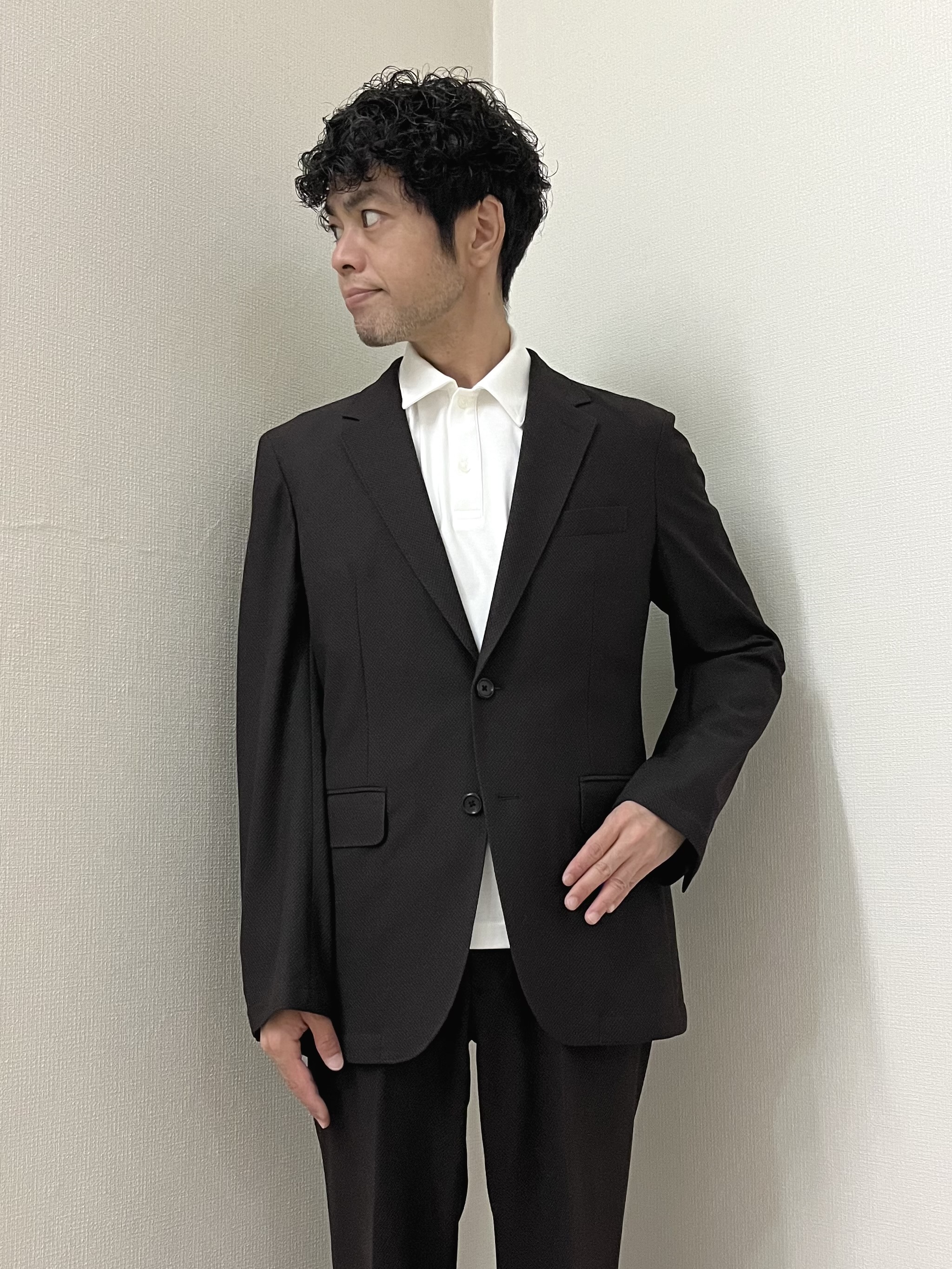 URAさんの「TAKEO KIKUCHI｜【抗菌防臭】CALCULO（R）ジャージ ジャケット」を使ったコーディネート
