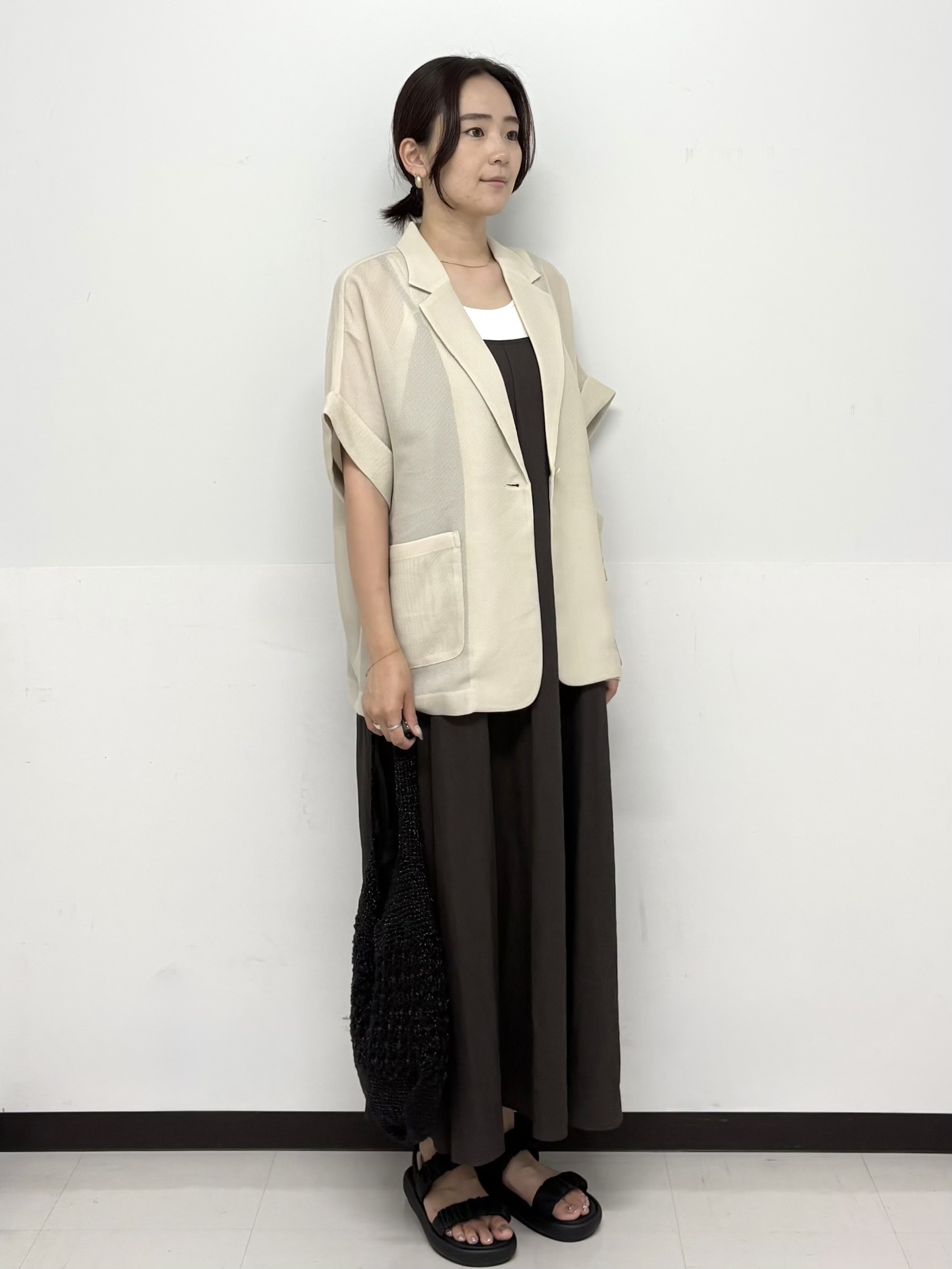 Hazukiさんの「OPAQUE.CLIP｜メッシュテーラードジャケット【洗濯機OK】」を使ったコーディネート