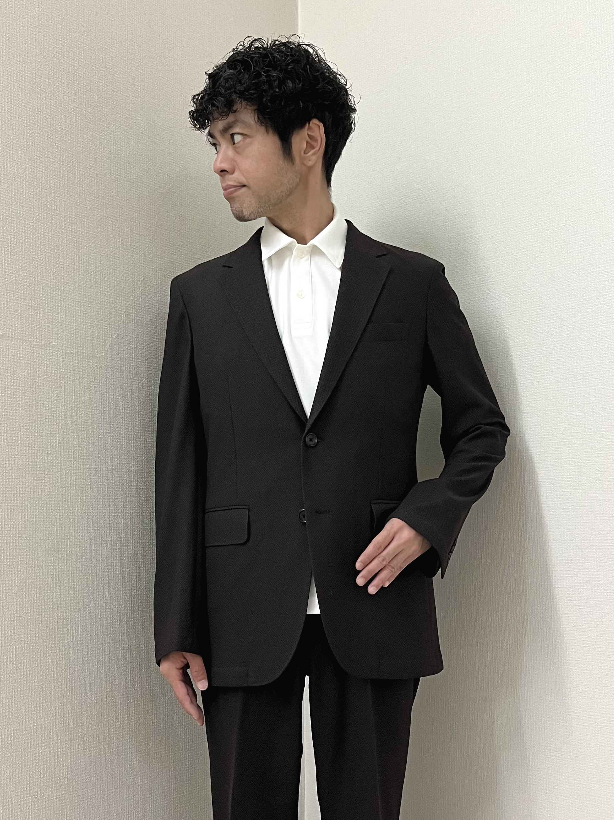 URAさんの「TAKEO KIKUCHI｜【抗菌防臭】CALCULO（R）ジャージ ジャケット」を使ったコーディネート